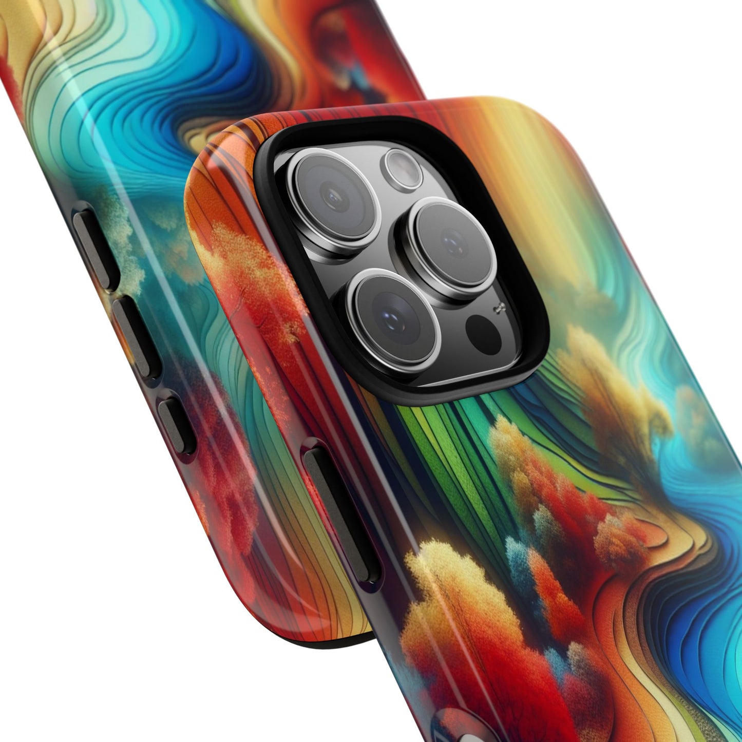 Protective River of Colors Iphone Case Compatible With Iphone 16 15 14 - Iphone Cover