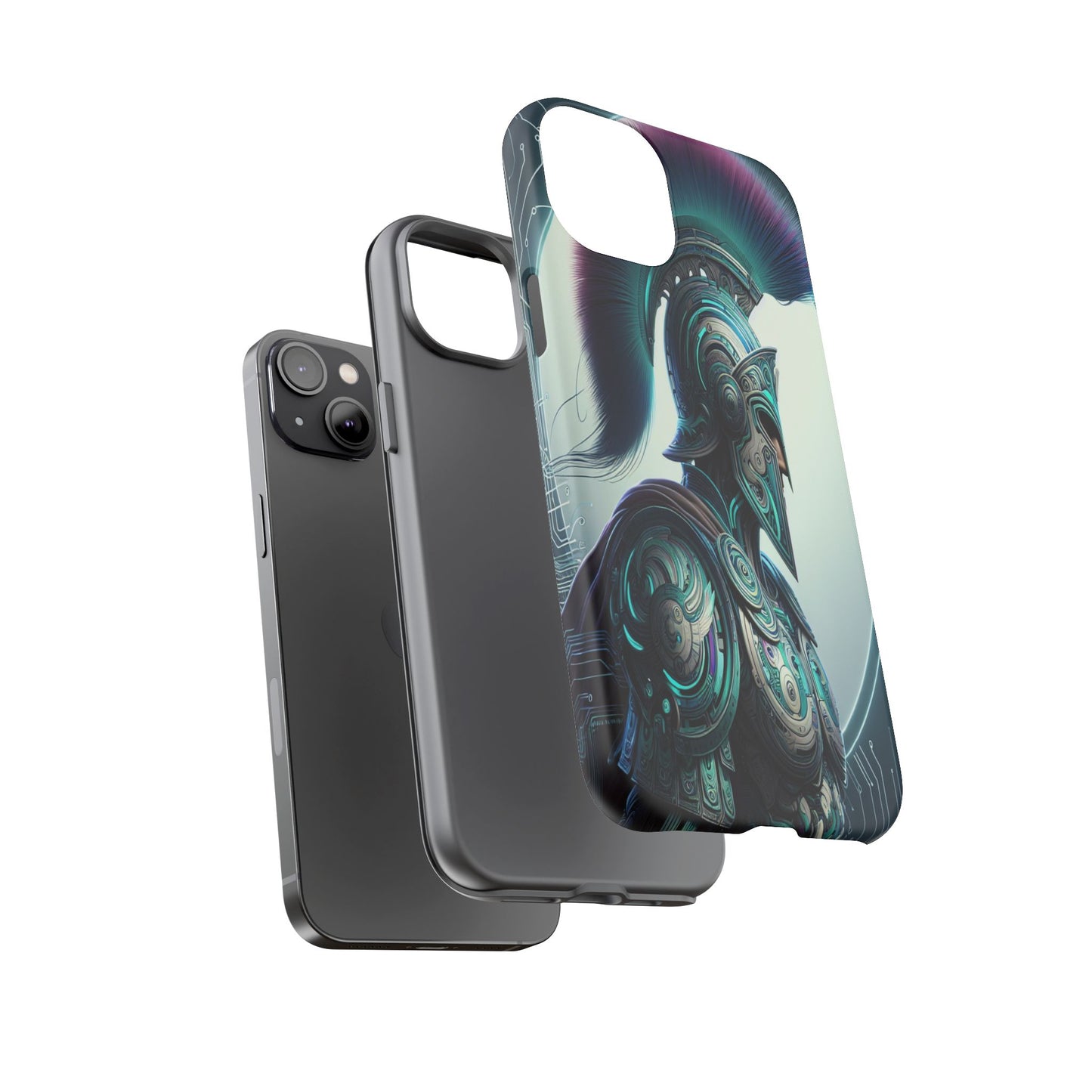 Custom ProtectiveGuardian of the Digital RealmIphone Case Compatible With Iphone 16 15 14 - Phone Cover
