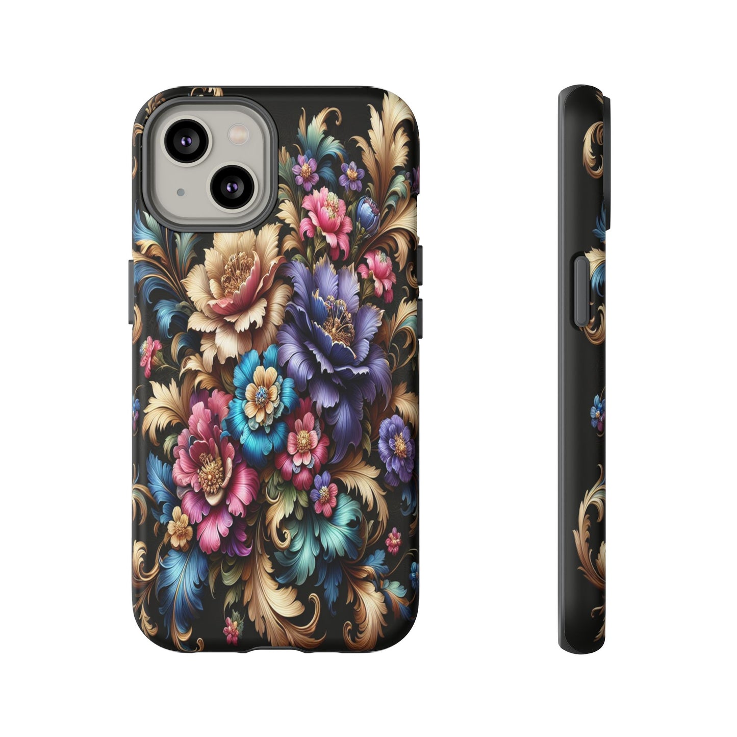 Custom ProtectiveFloral RadianceIphone Case Compatible With Iphone 16 15 14 - Phone Cover