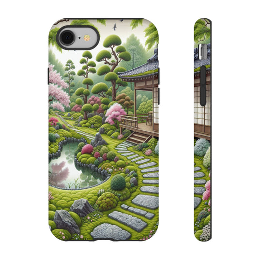 Custom ProtectivePeaceful Garden RetreatIphone Case Compatible With Iphone 16 15 14 - Phone Cover