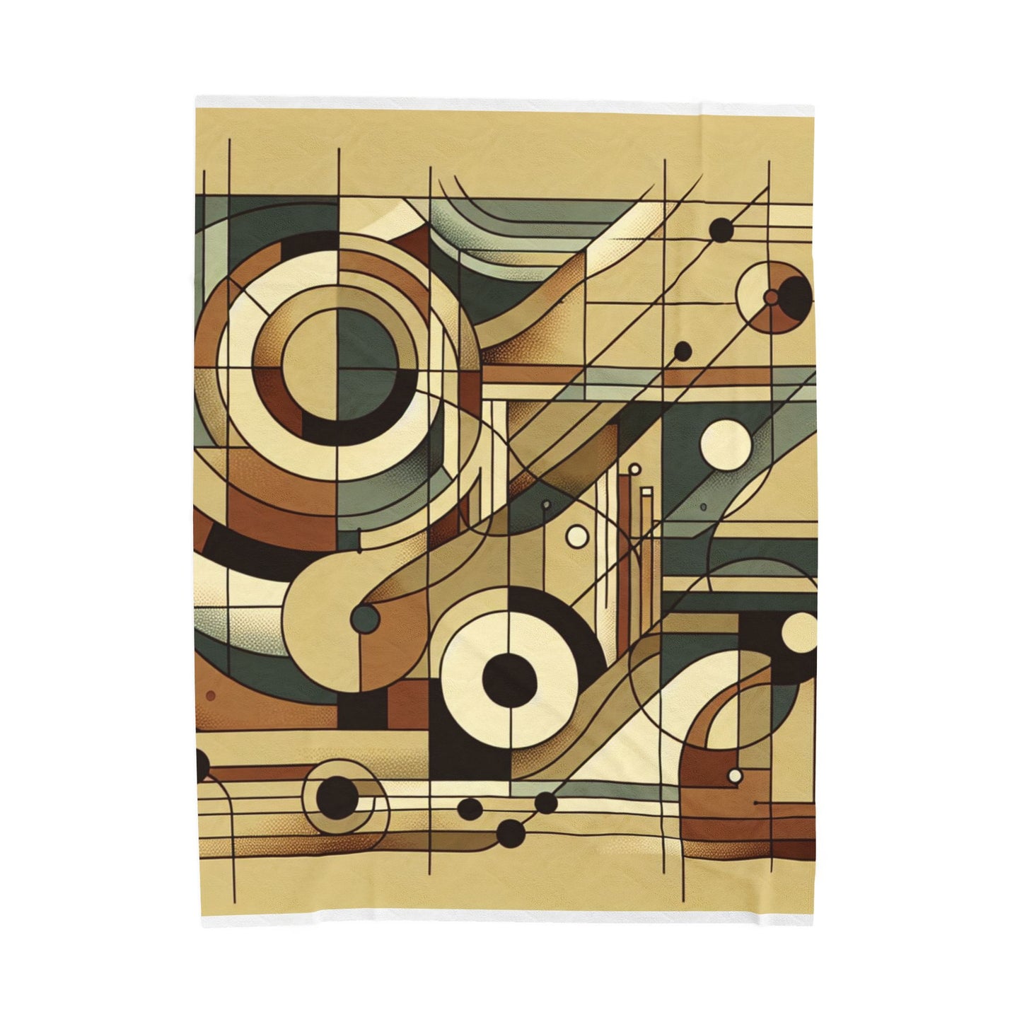 Geometric Harmony - Plush Blanket