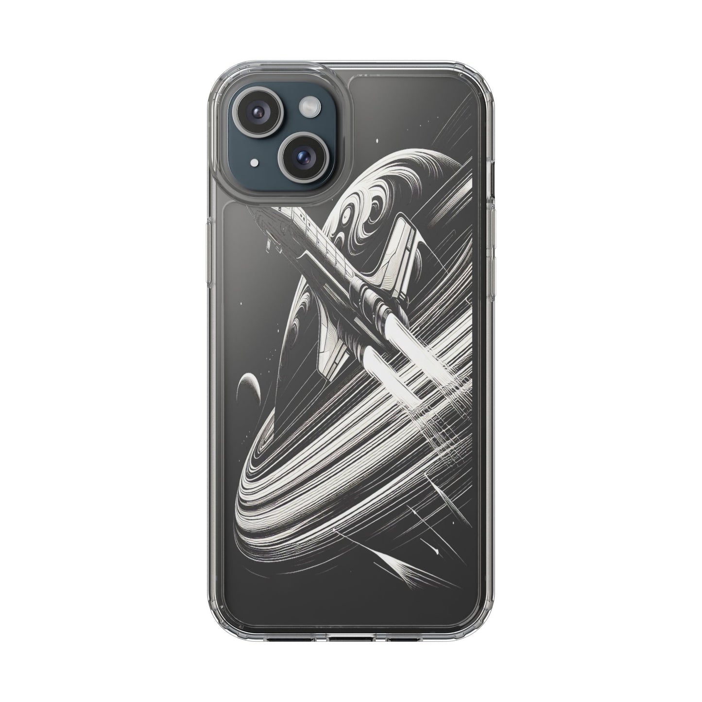 Transparent Voyage Beyond the Rings Iphone Case Compatible With Iphone 16 15 14 - Clear Phone Cover