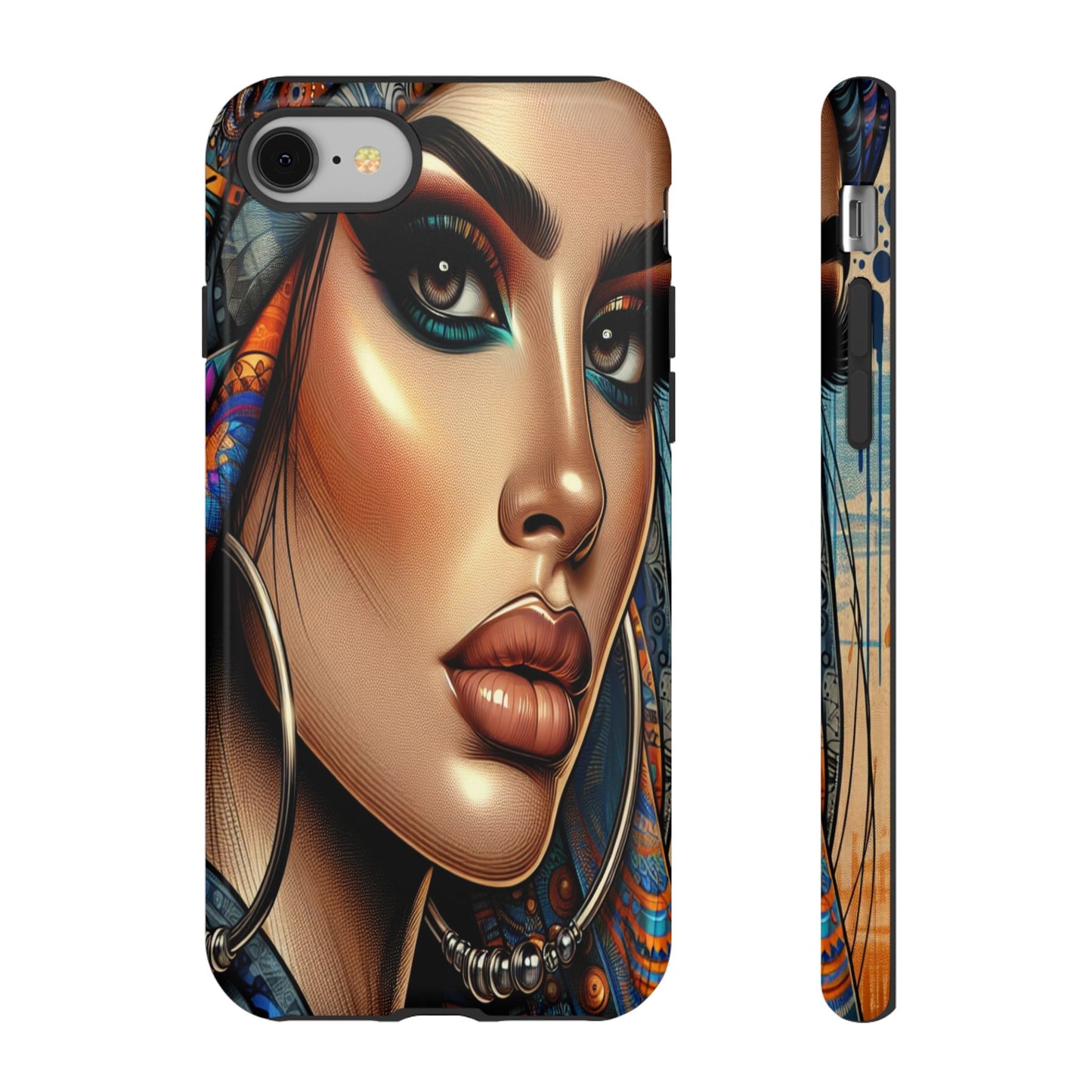 Protective Mystical Portrait in Patterns Iphone Case Compatible With Iphone 16 15 14 - Phone Cover