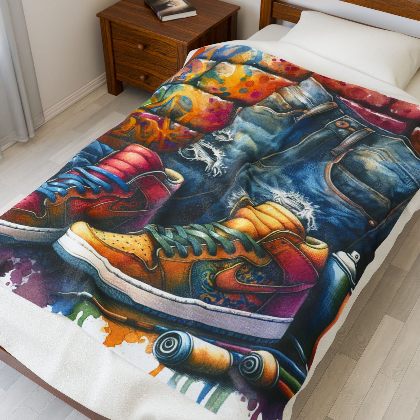 Street Expression Reimagined - Plush Blanket