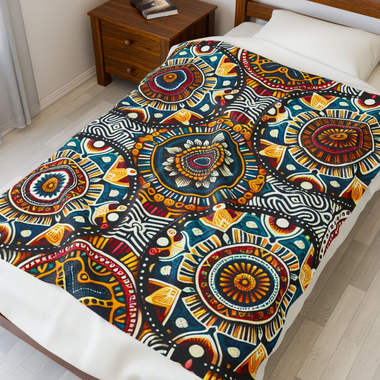 Intricate Tapestry of Patterns - Plush Blanket