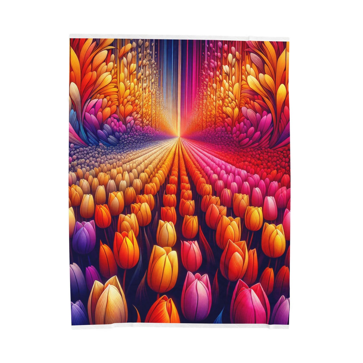 Petals of Illusion - Plush Blanket