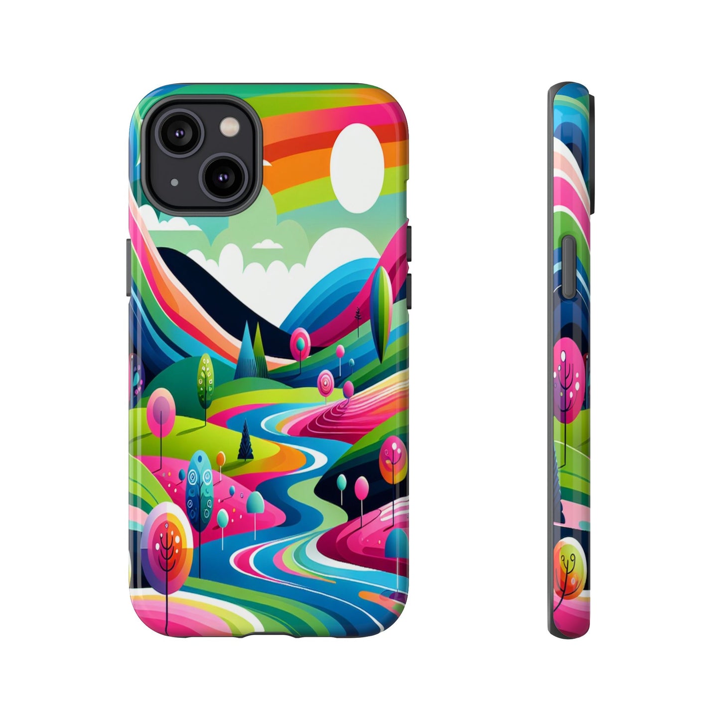 Colorful Landscape Journey - Phone Case