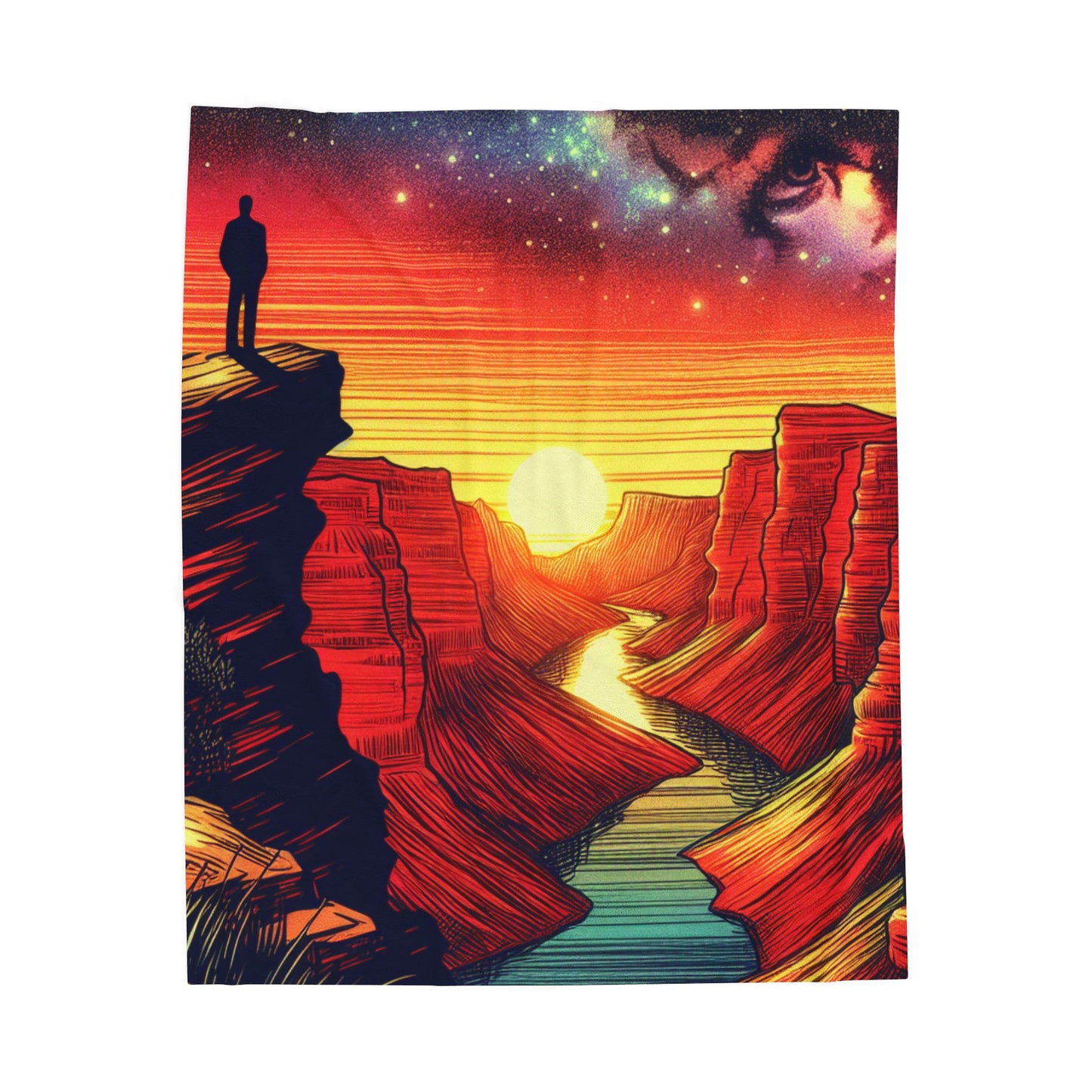 Canyon Reverie at Dawn - Plush Blanket