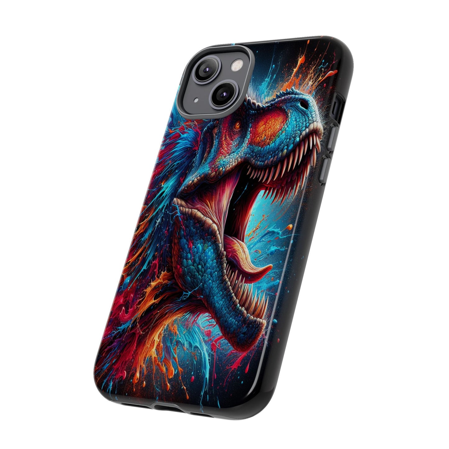 Colorburst Dinosaur Roar - Phone Case