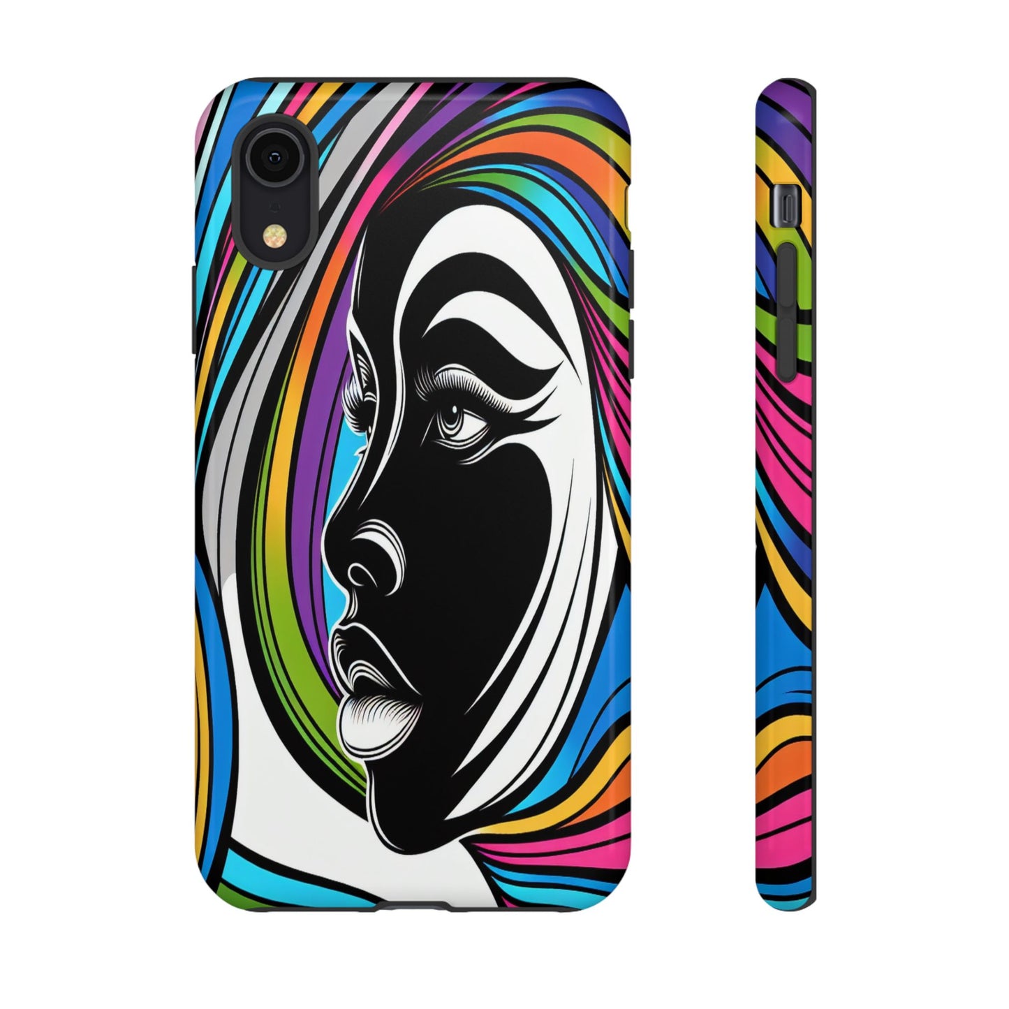 Colorful Portrait Fusion - Phone Case