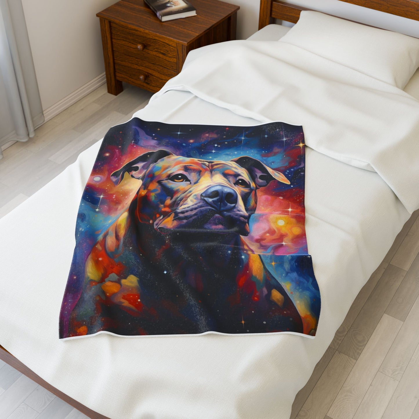 Canine Amidst the Stars- Plush Blanket