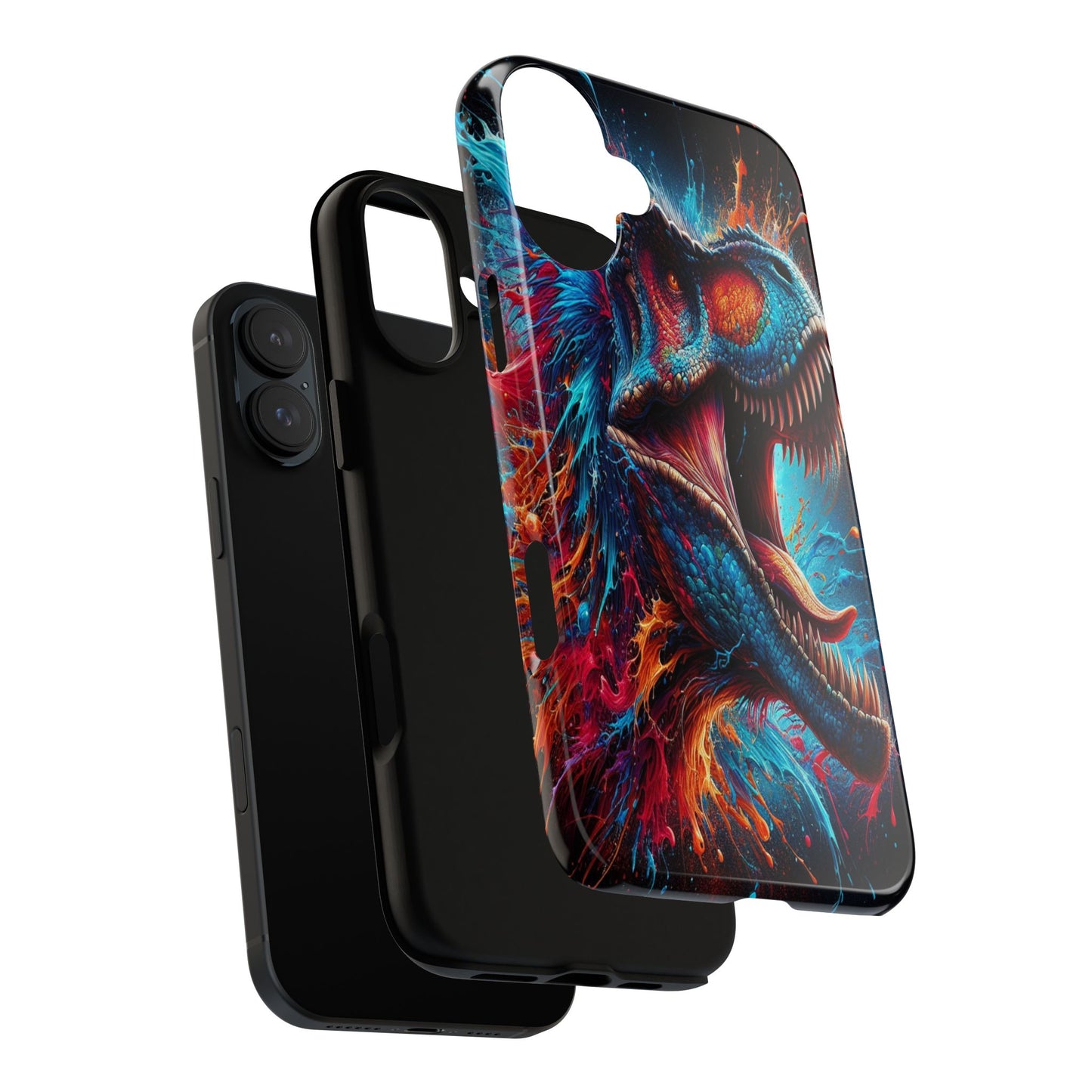 Colorburst Dinosaur Roar - Phone Case