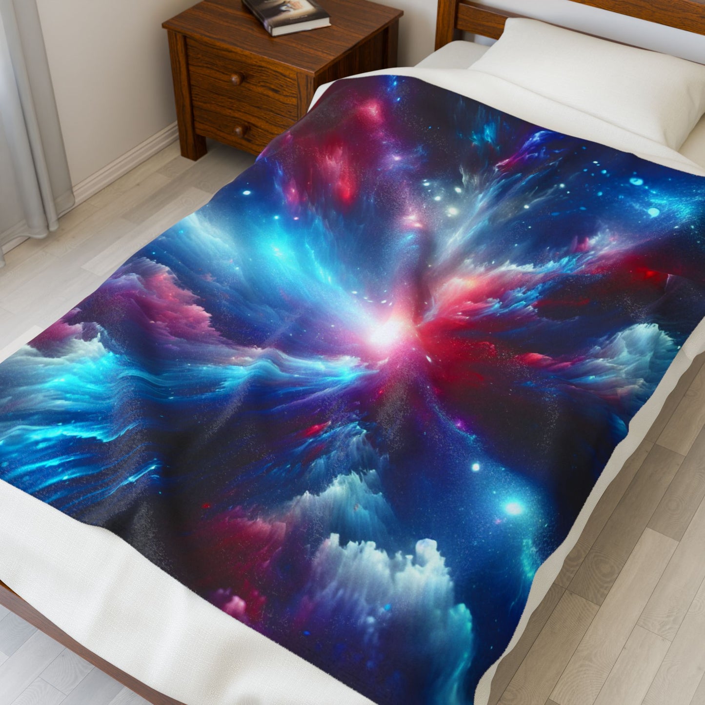 Cosmic Energy Burst - Plush Blanket