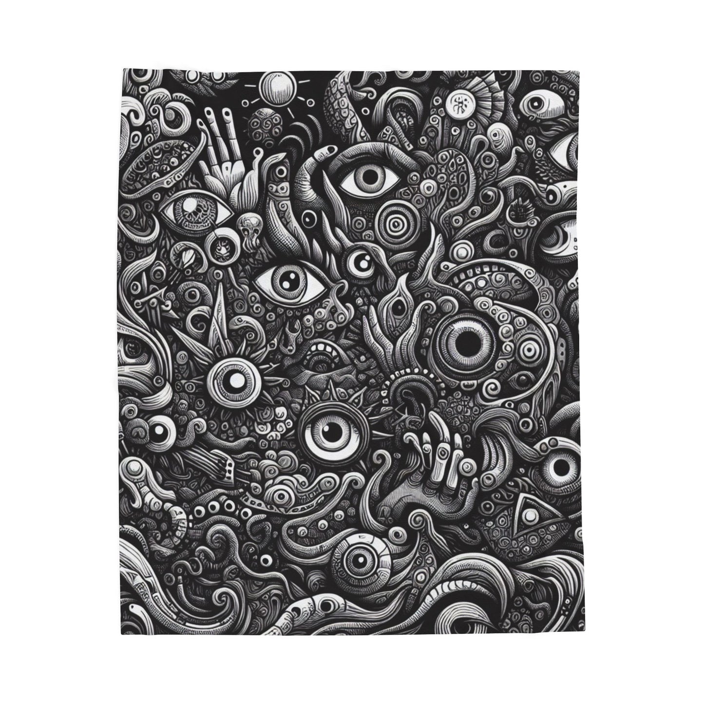 Eccentric Visionary Maze - Plush Blanket