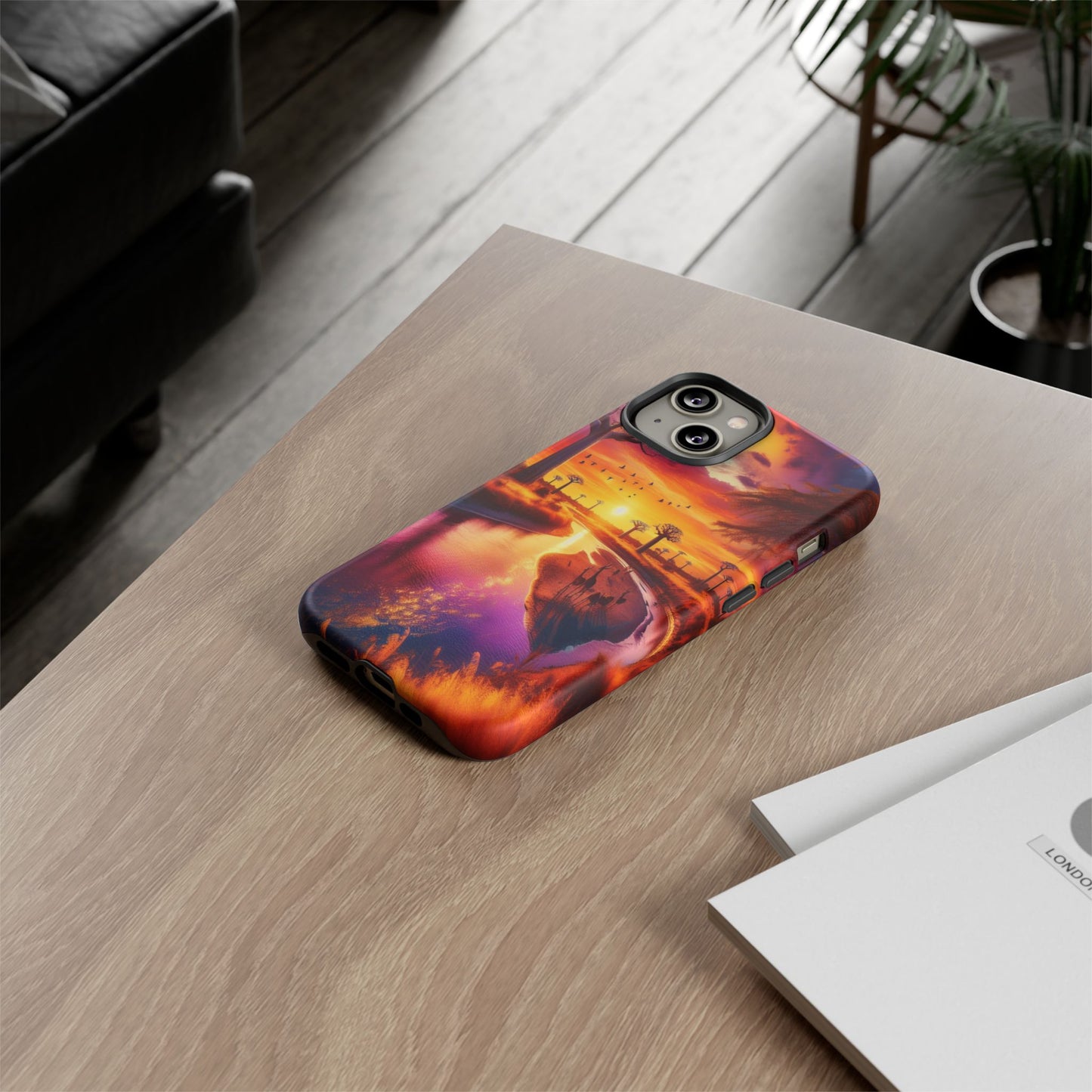Journey Through Radiant Savannah - Phone Case