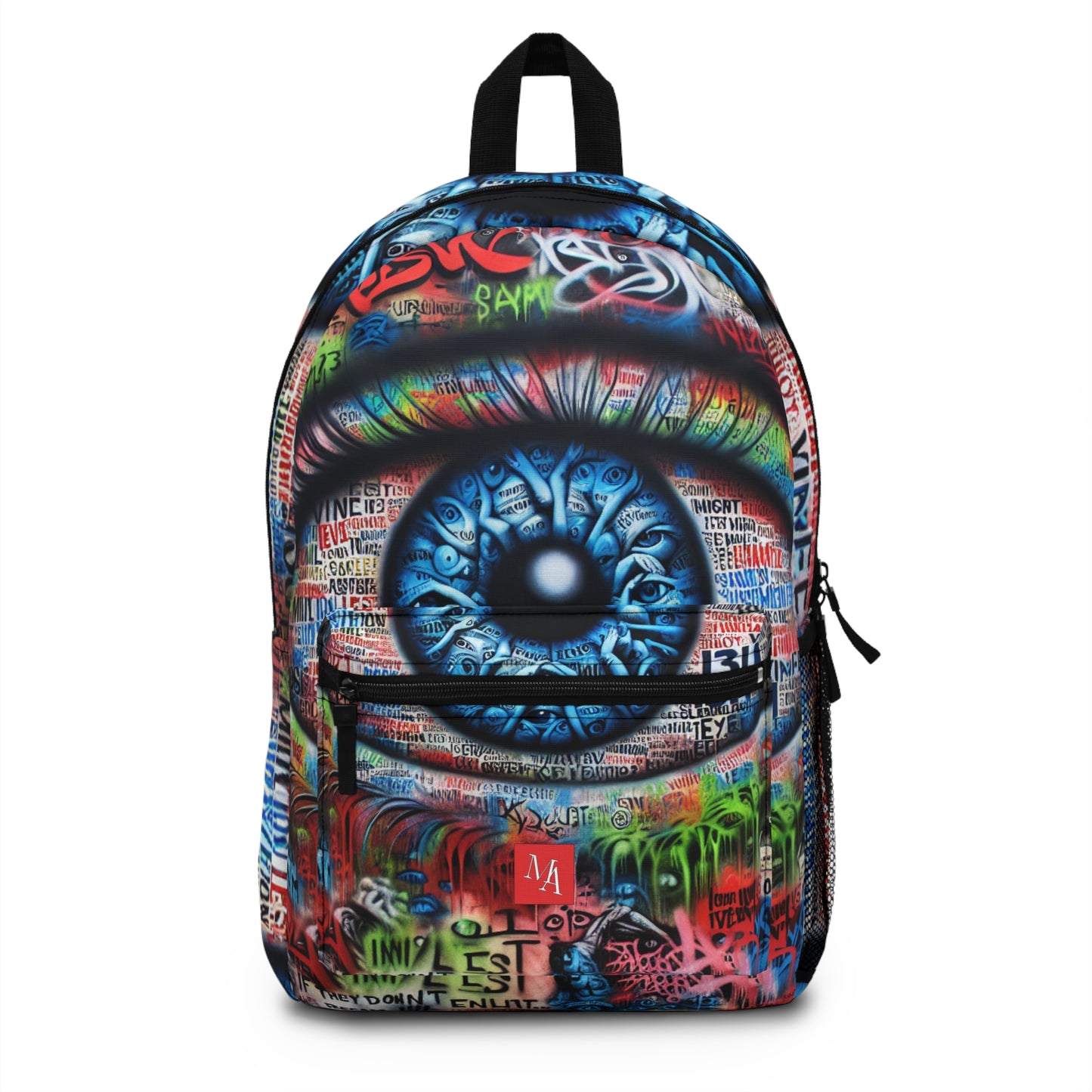 Whimsical Wall of Colors and Expressions - Backpack