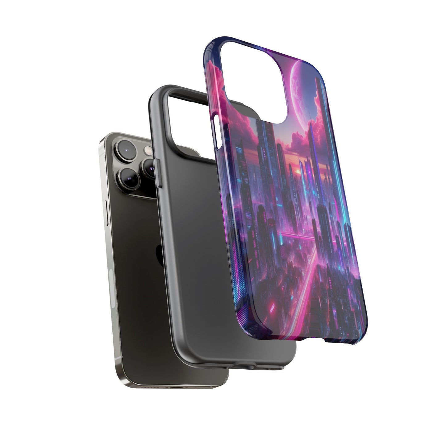 Futuristic Skyline Fantasy - Phone Case