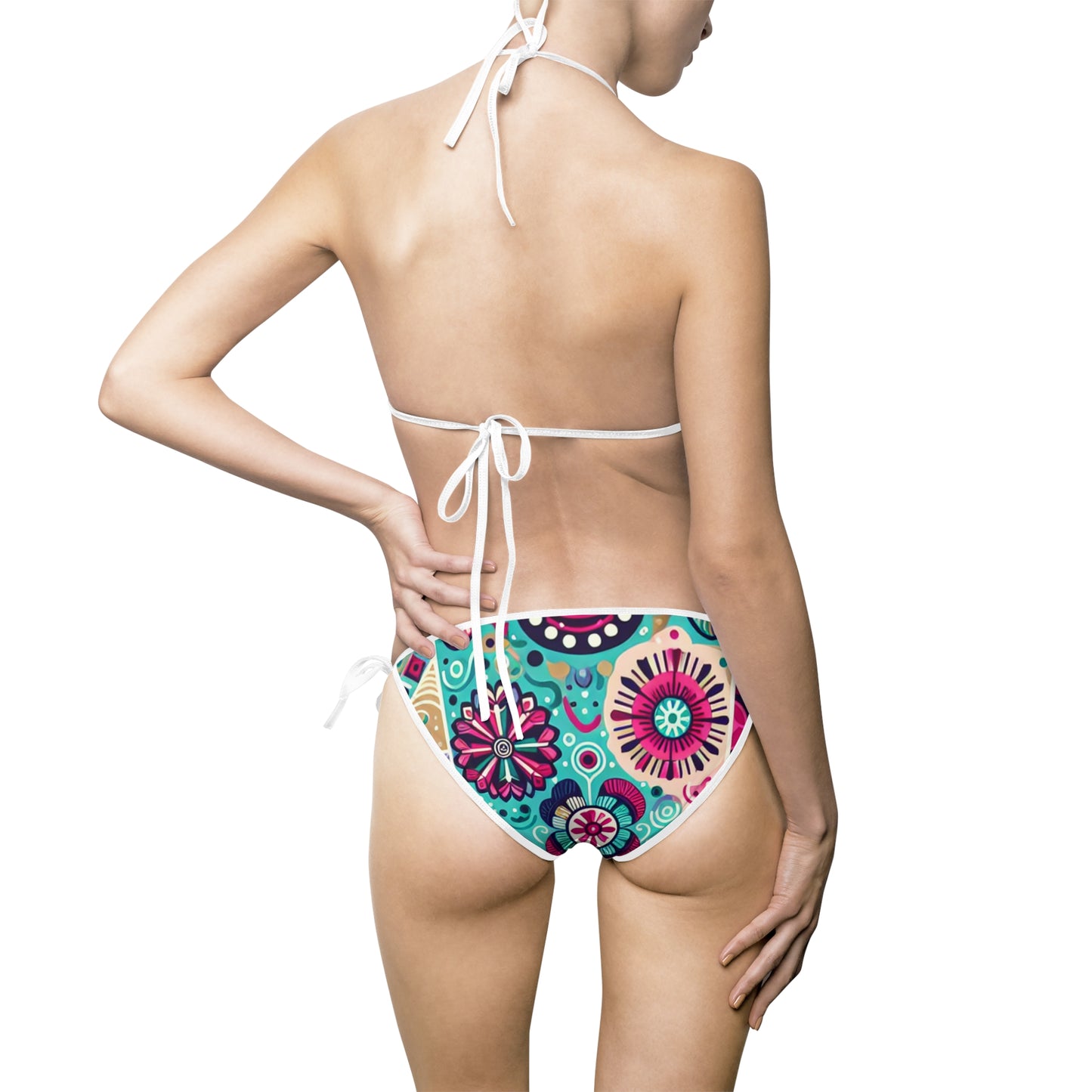 Women's Patchwork Panorama Bikini Swimsuit