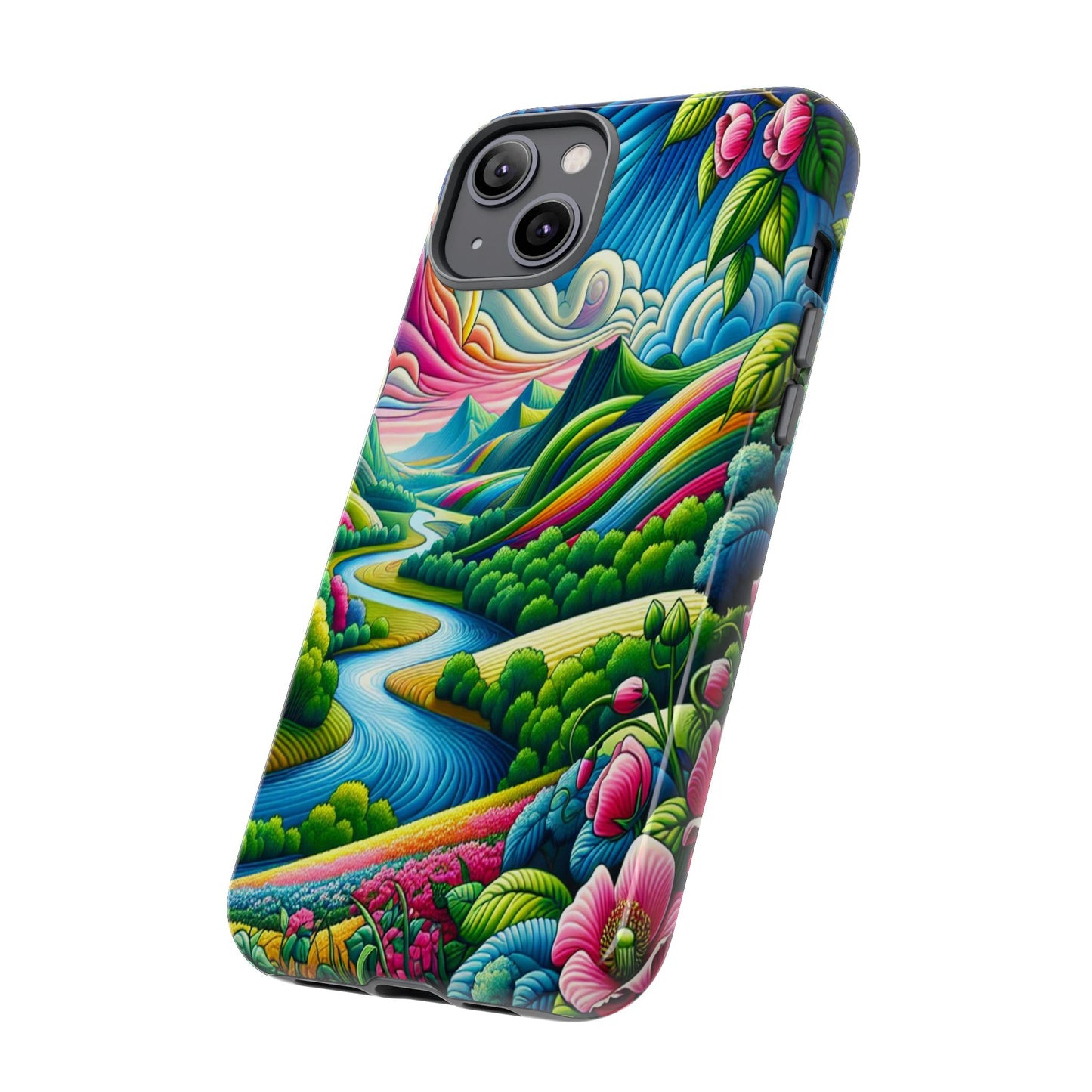 Colorful Landscape Fantasy - Phone Case