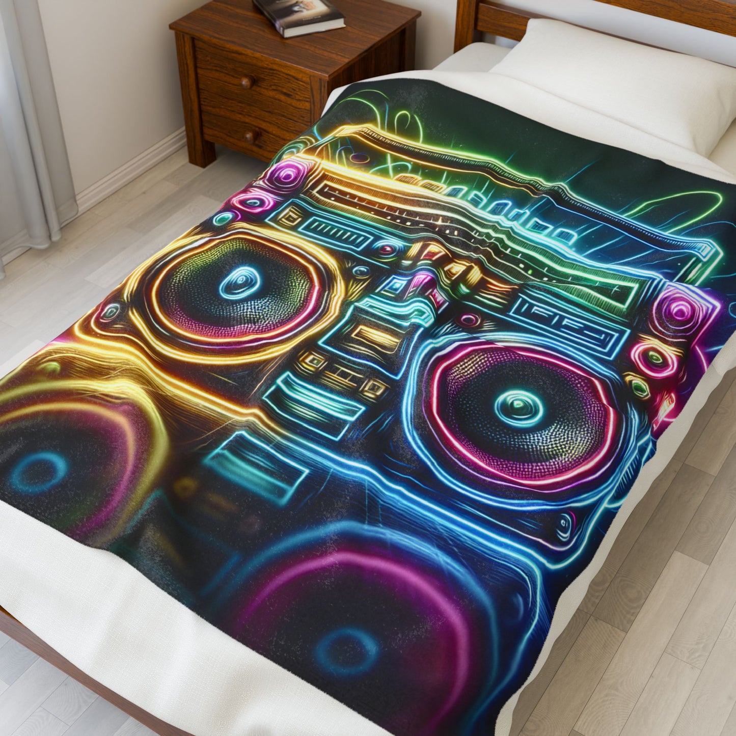 Boom Box Reverie - Plush Blanket