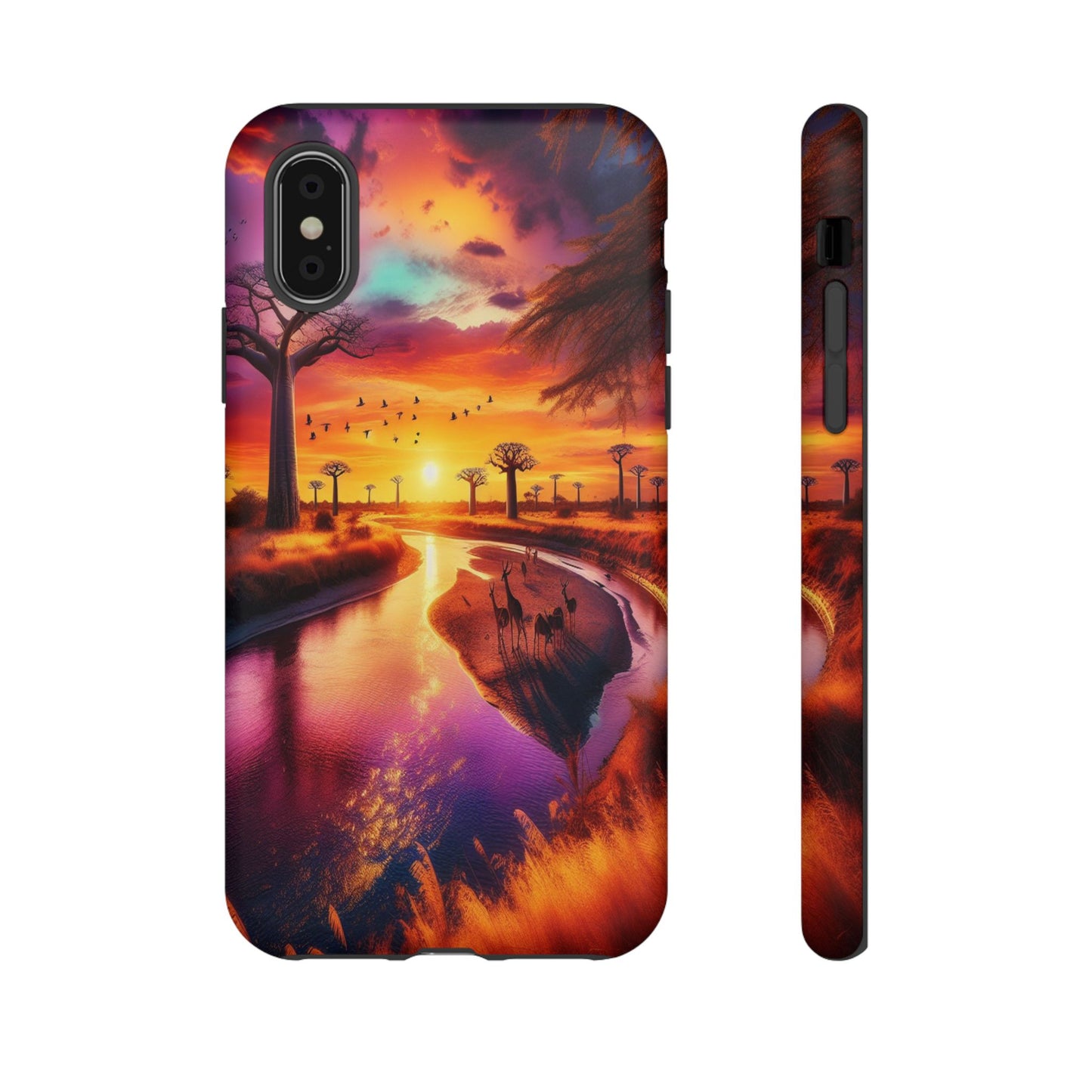 Journey Through Radiant Savannah - Phone Case