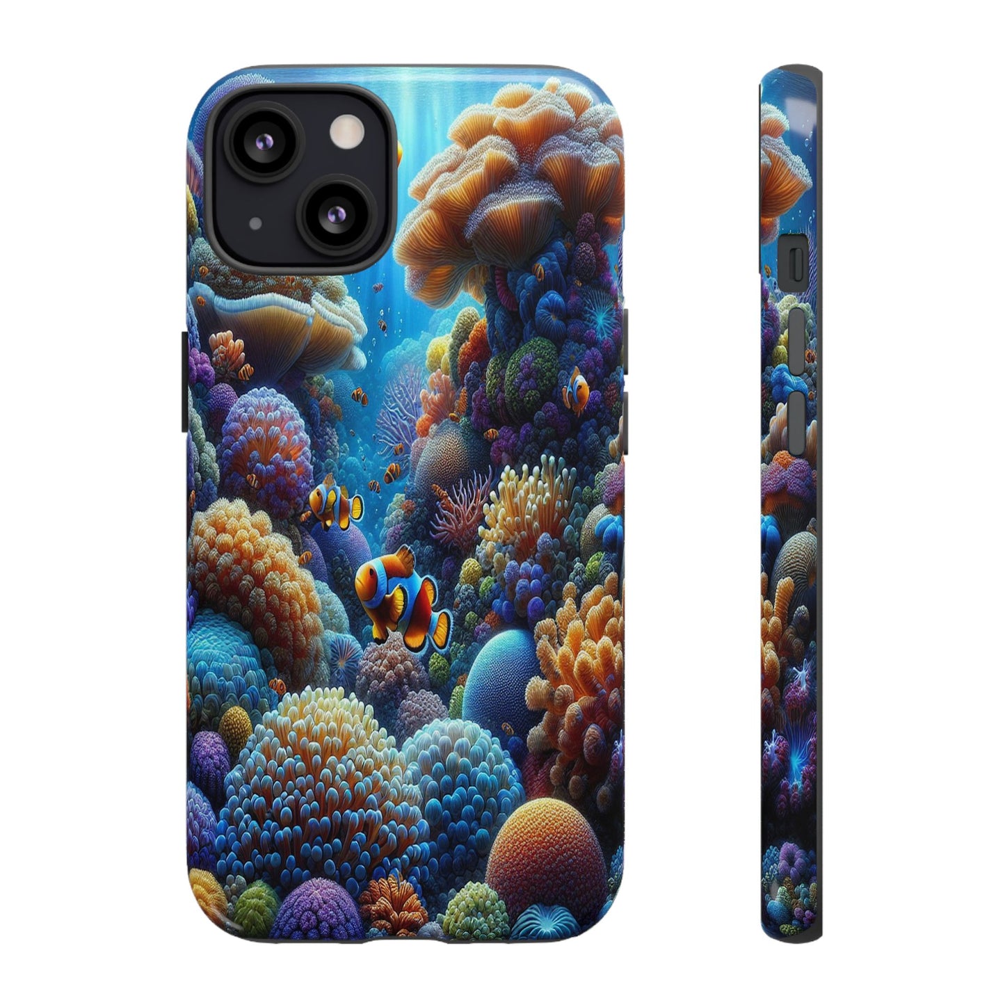 Custom ProtectiveUnderwater Paradise Alive with ColorIphone Case Compatible With Iphone 16 15 14 - Phone Cover