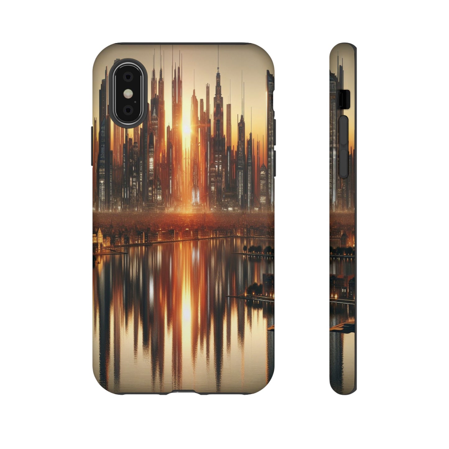 Protective Radiant Cityscape at Dusk  Iphone Case Compatible With Iphone 16 15 14 - Phone Cover