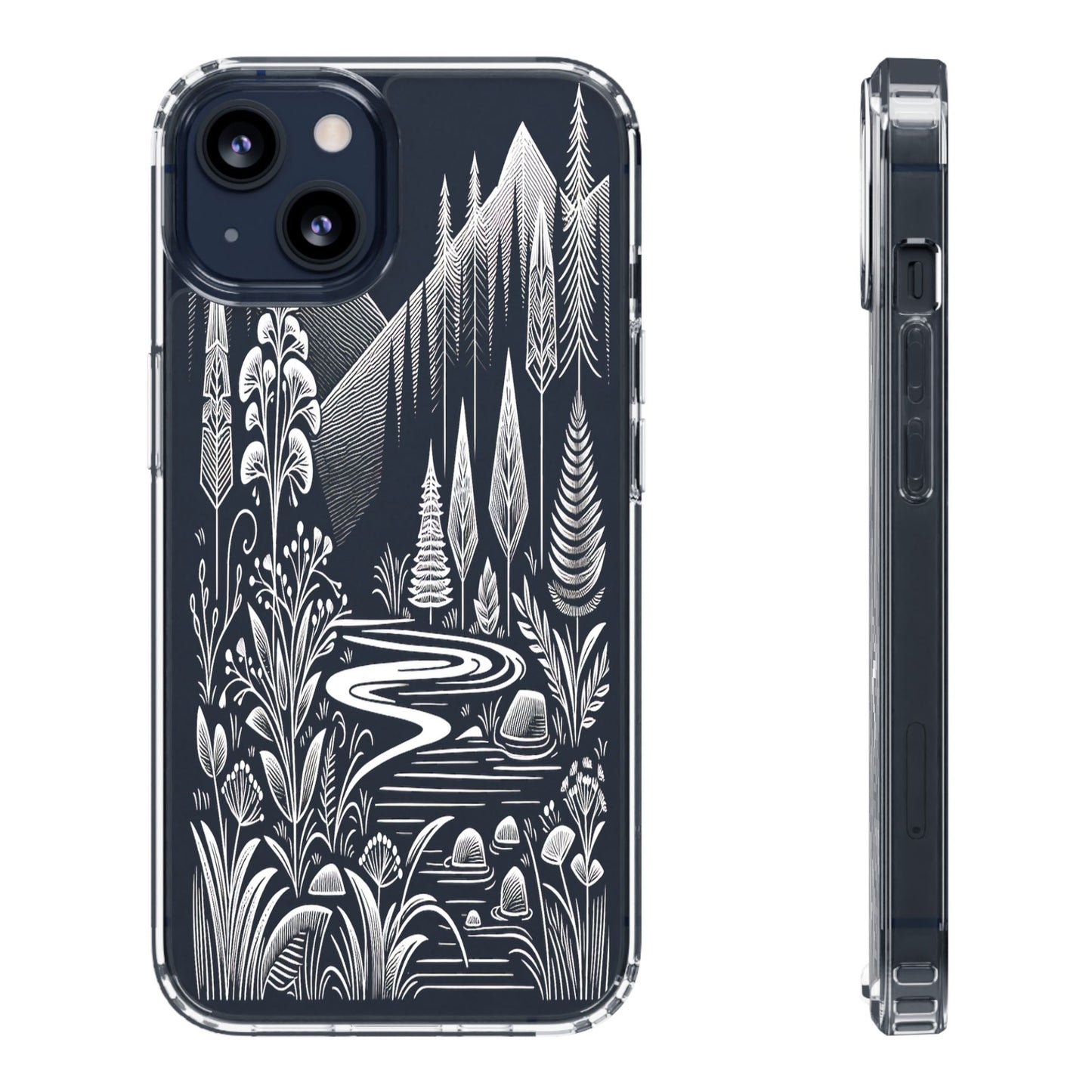 Transparent Alpine Wilderness Pathways Iphone Case Compatible With Iphone 16 15 14 - Clear Phone Cover