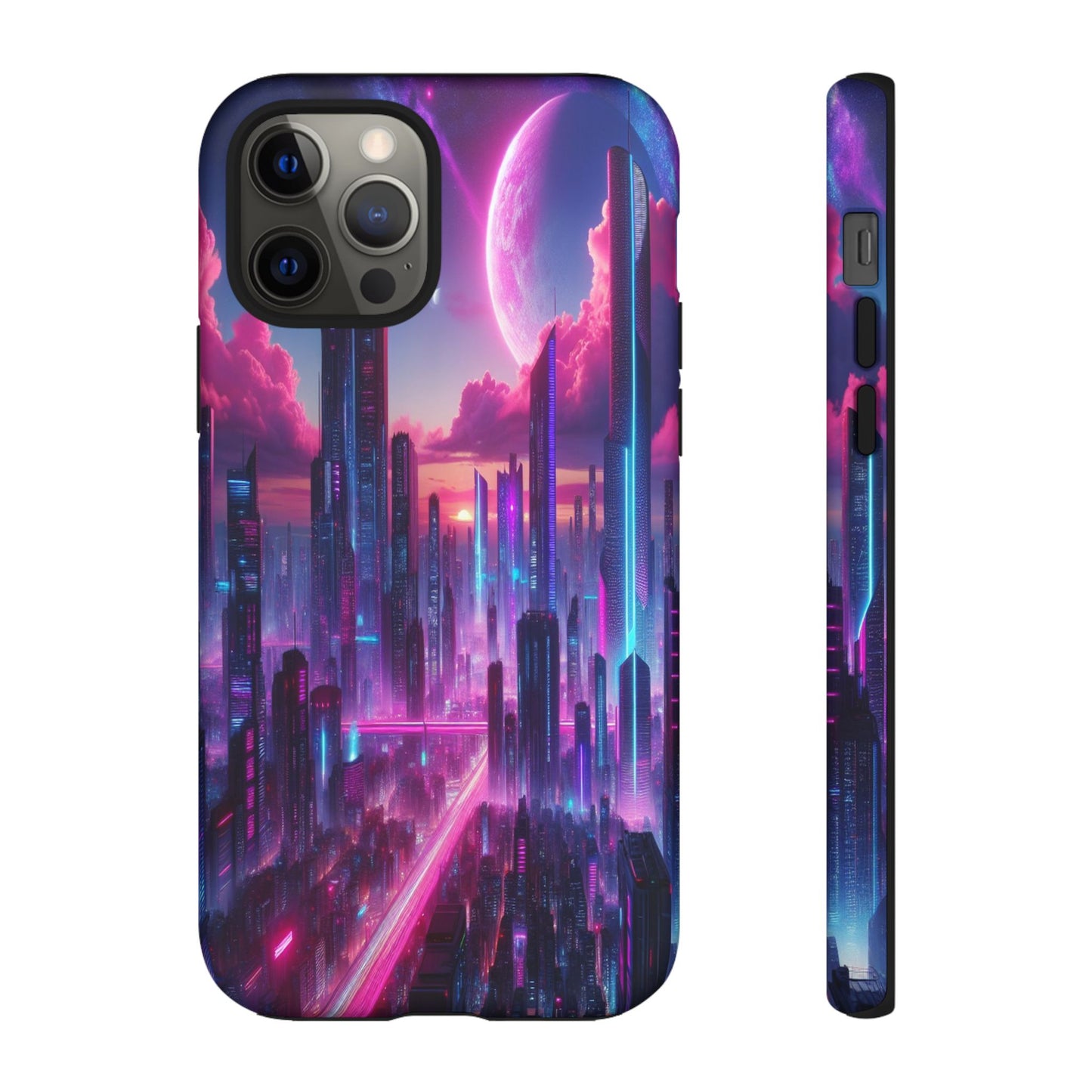 Futuristic Skyline Fantasy - Phone Case