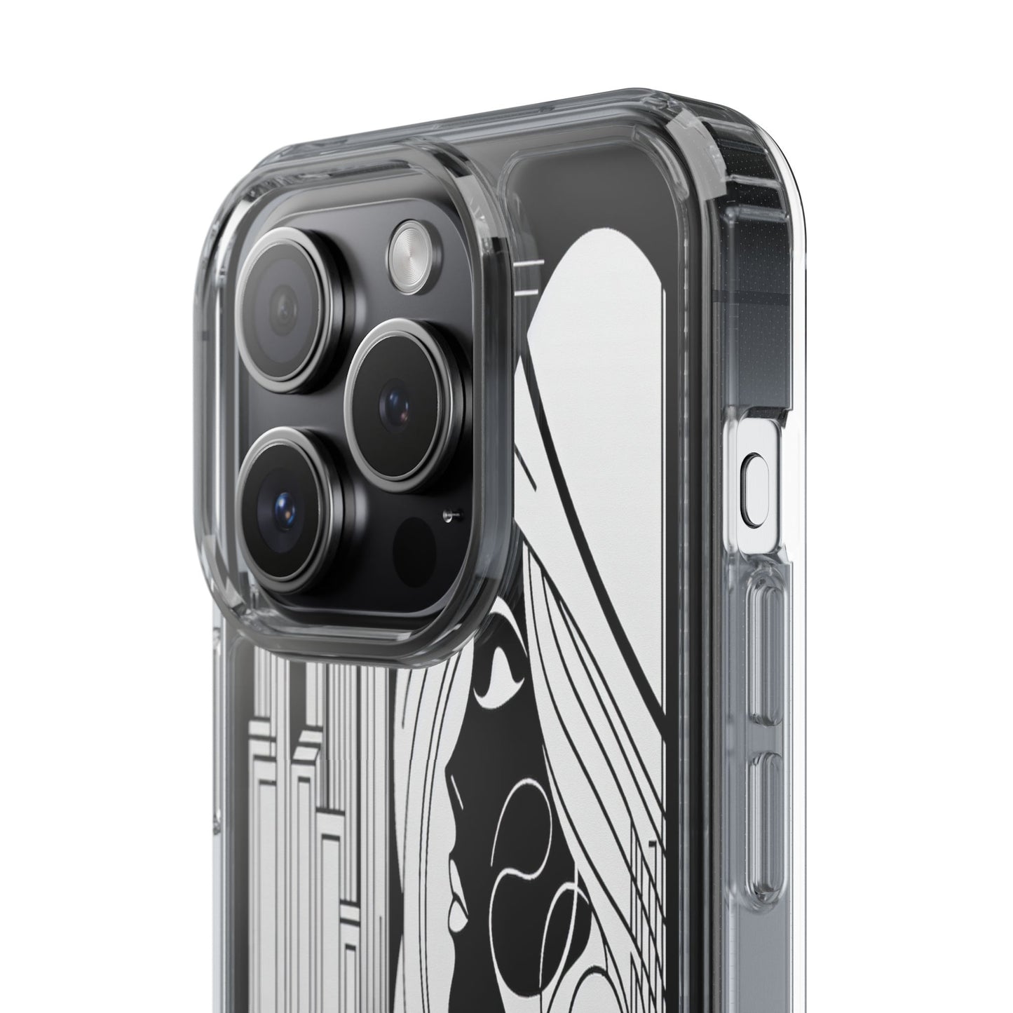 Transparent Silhouette of a Modern Vision Iphone Case Compatible With Iphone 16 15 14 - Clear Phone Cover