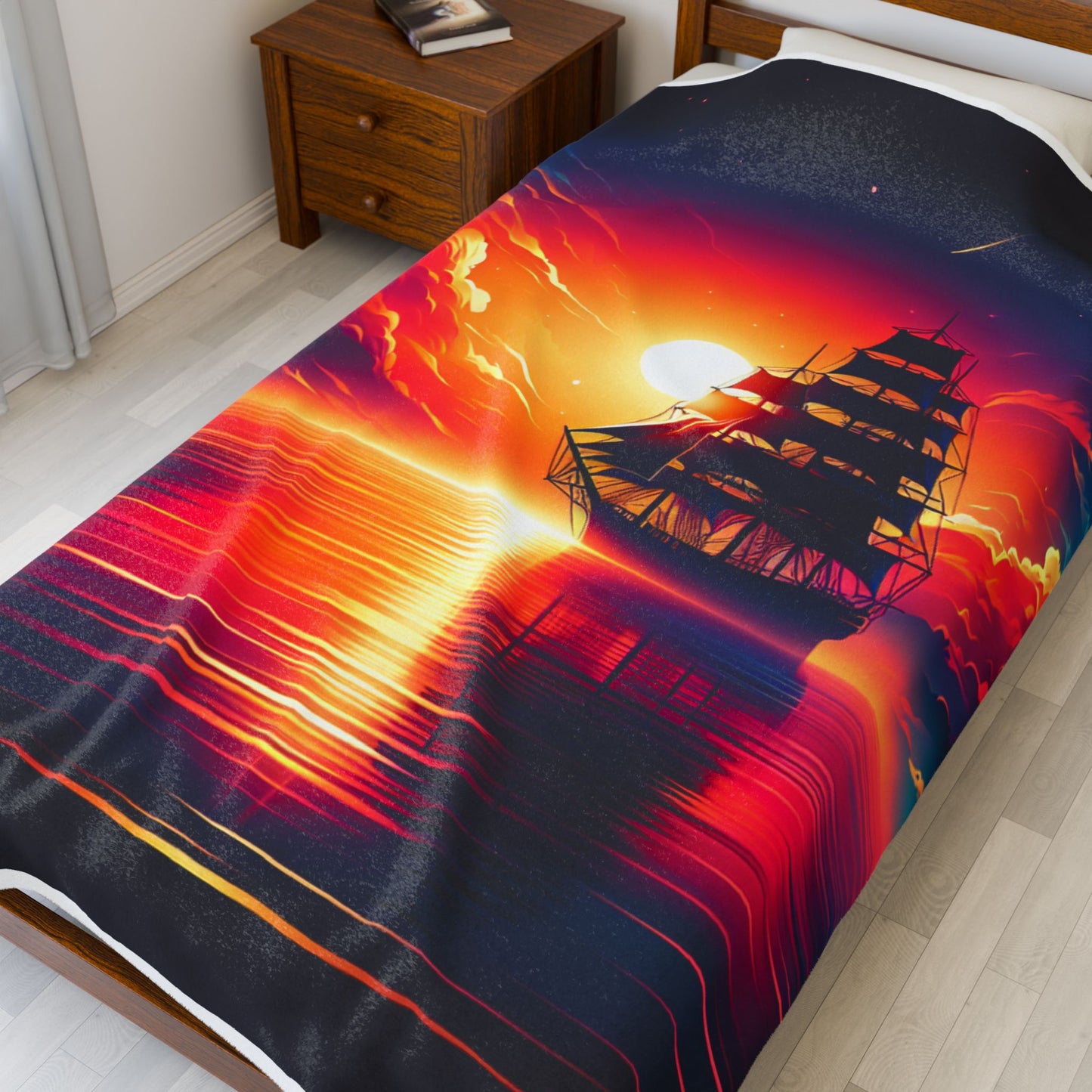 Voyage Into the Horizon - Plush Blanket