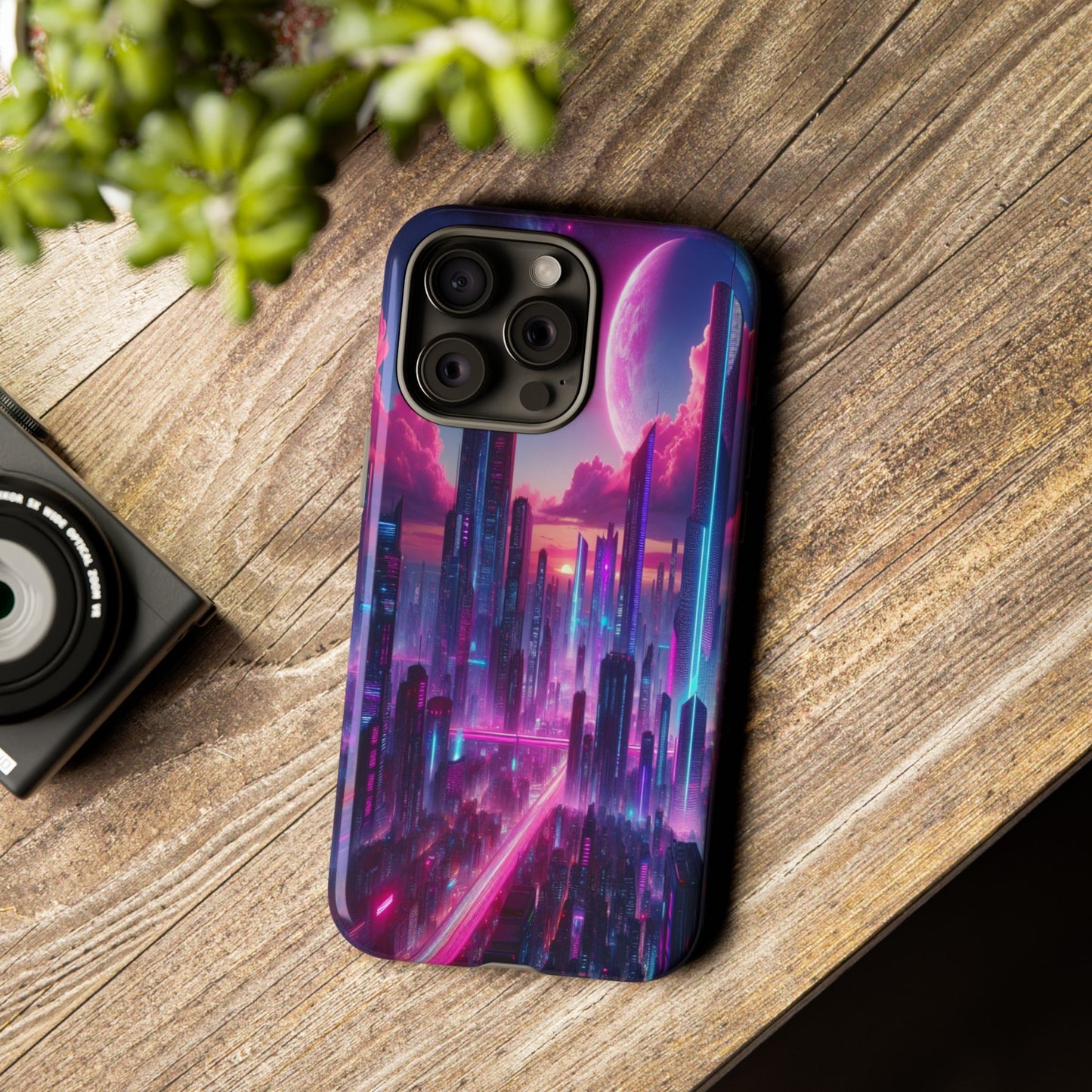 Futuristic Skyline Fantasy - Phone Case