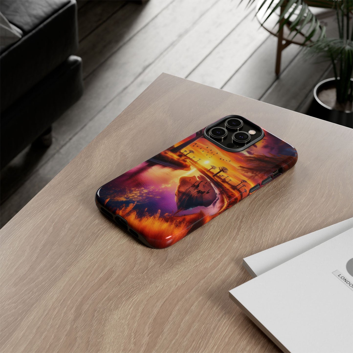 Journey Through Radiant Savannah - Phone Case
