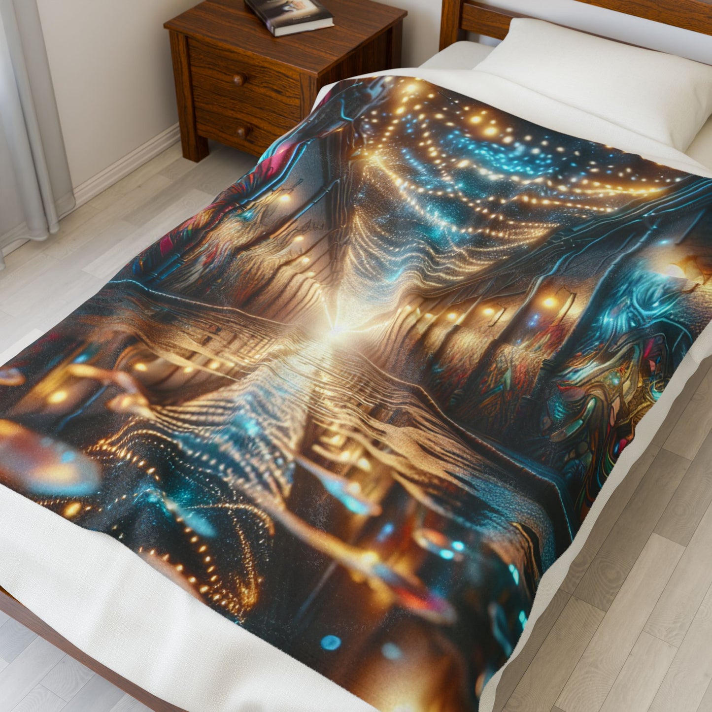 Lantern-Lit Passage - Plush Blanket