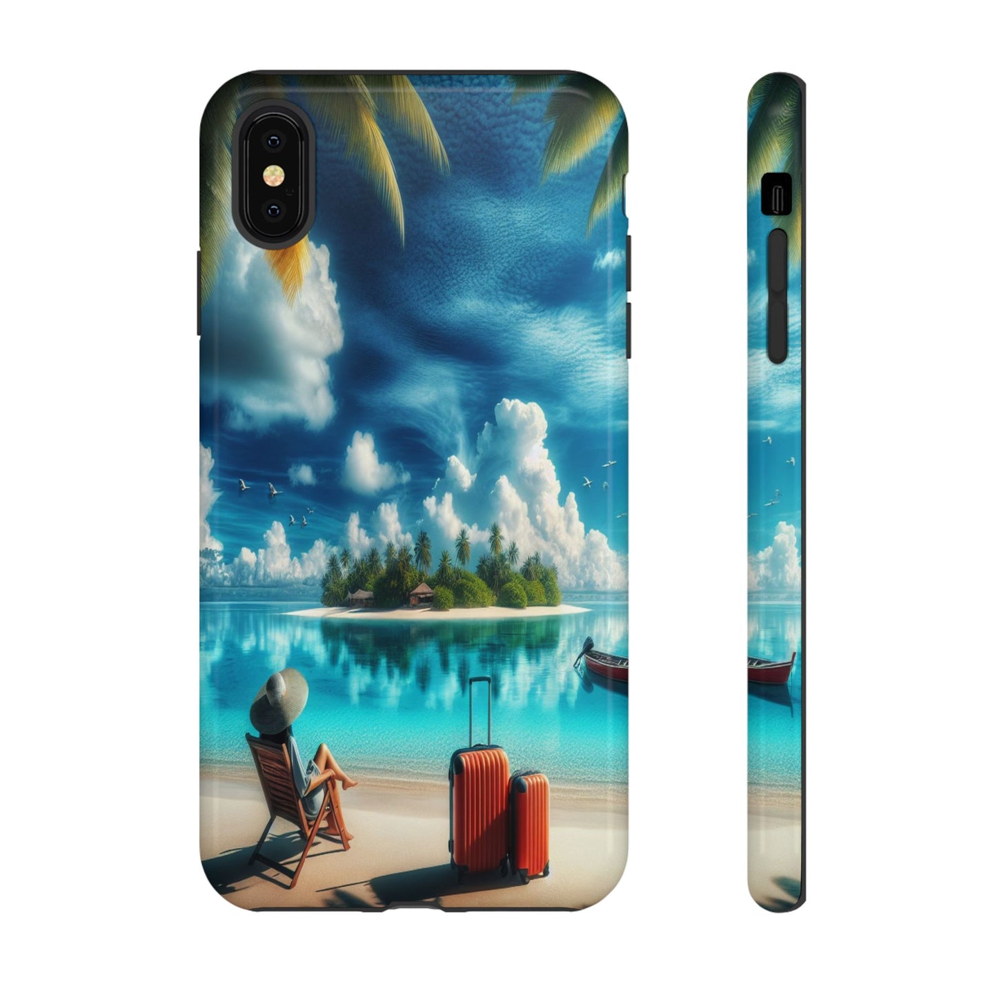 Custom ProtectiveIsland Escape in ParadiseIphone Case Compatible With Iphone 16 15 14 - Phone Cover