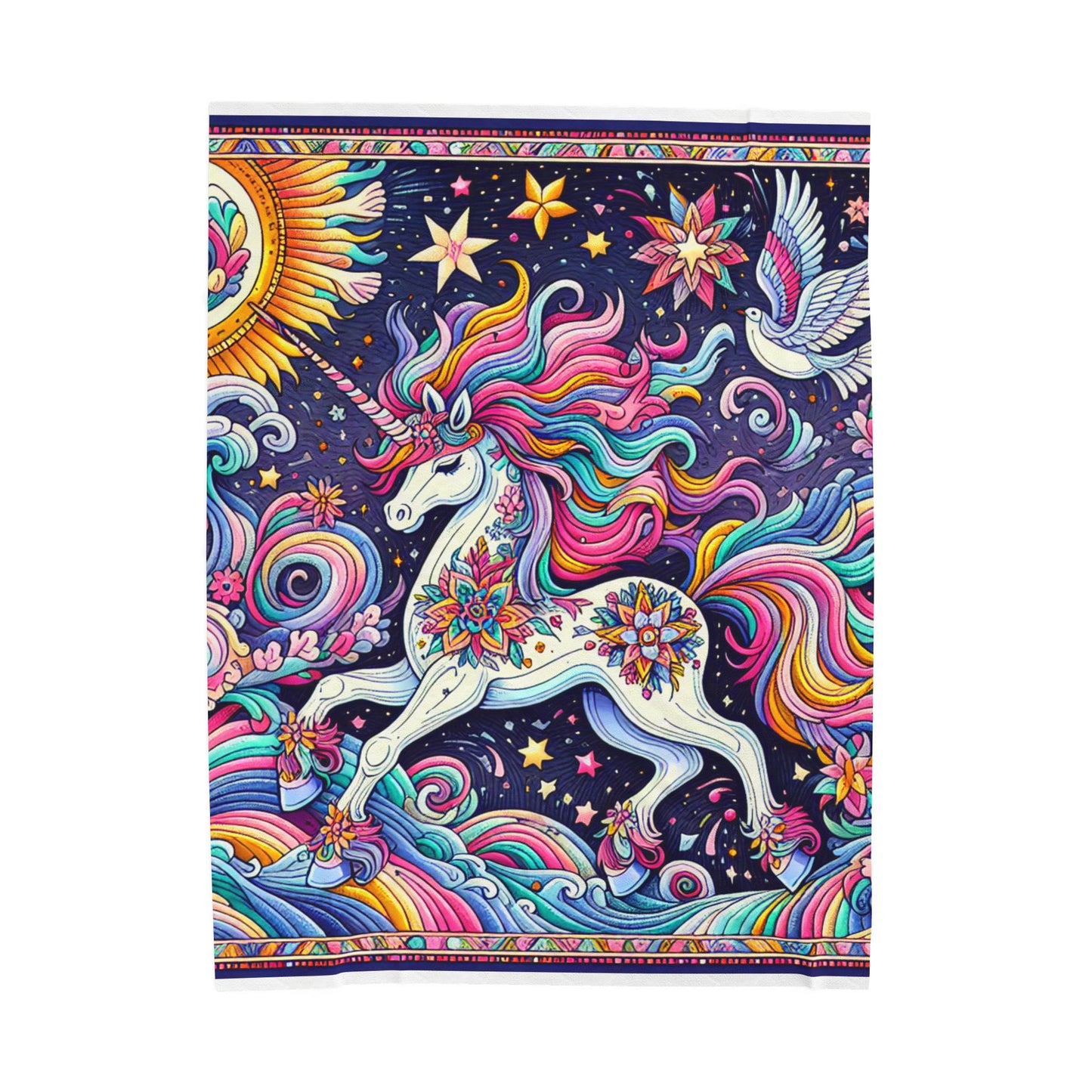 Unicorn Odyssey - Plush Blanket