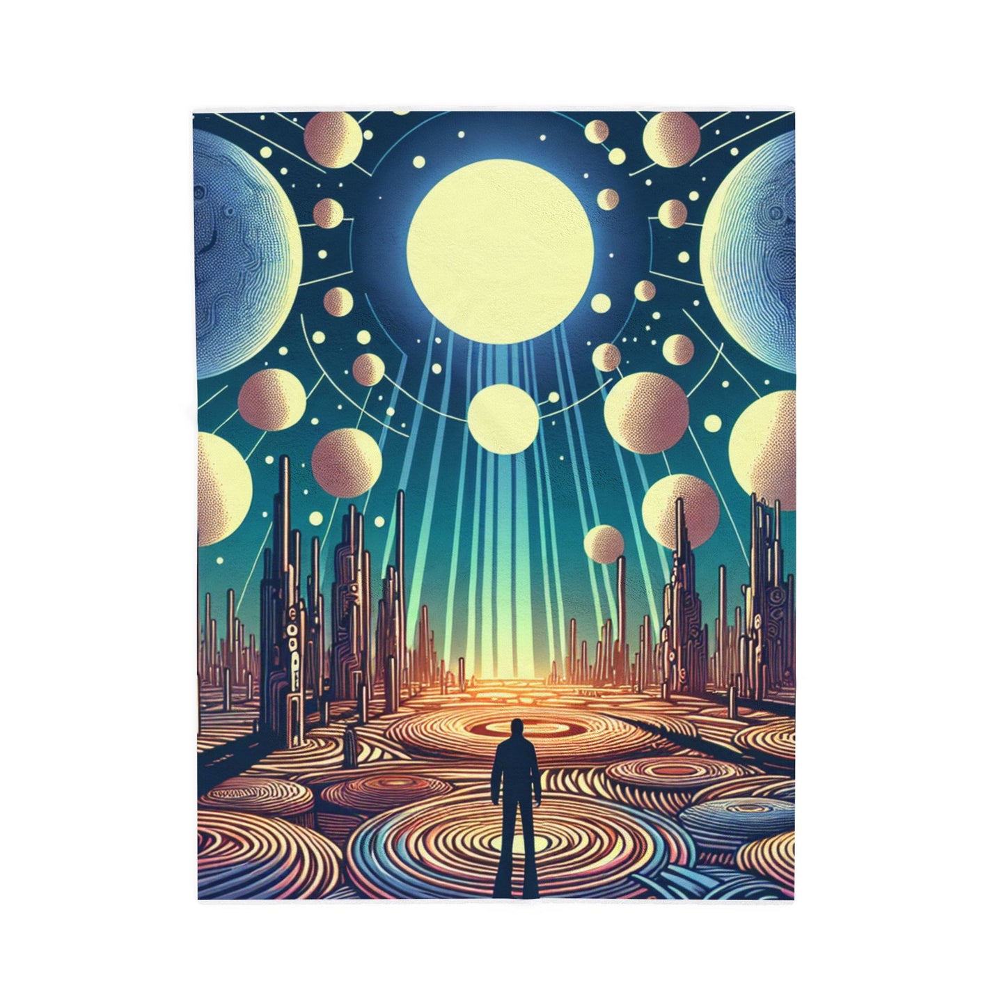 Cosmic Odyssey - Plush Blanket