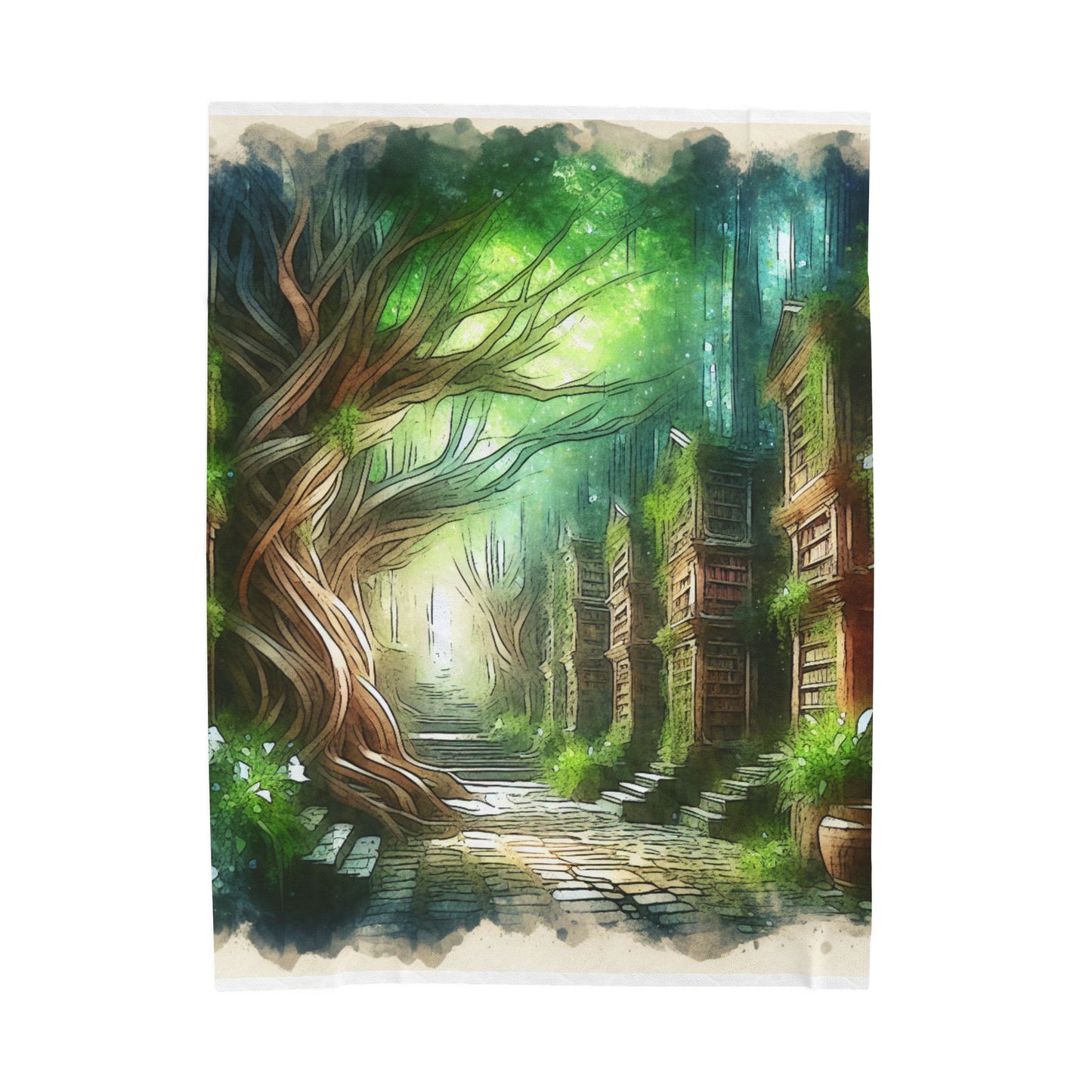 Library of Enchantment - Plush Blanket