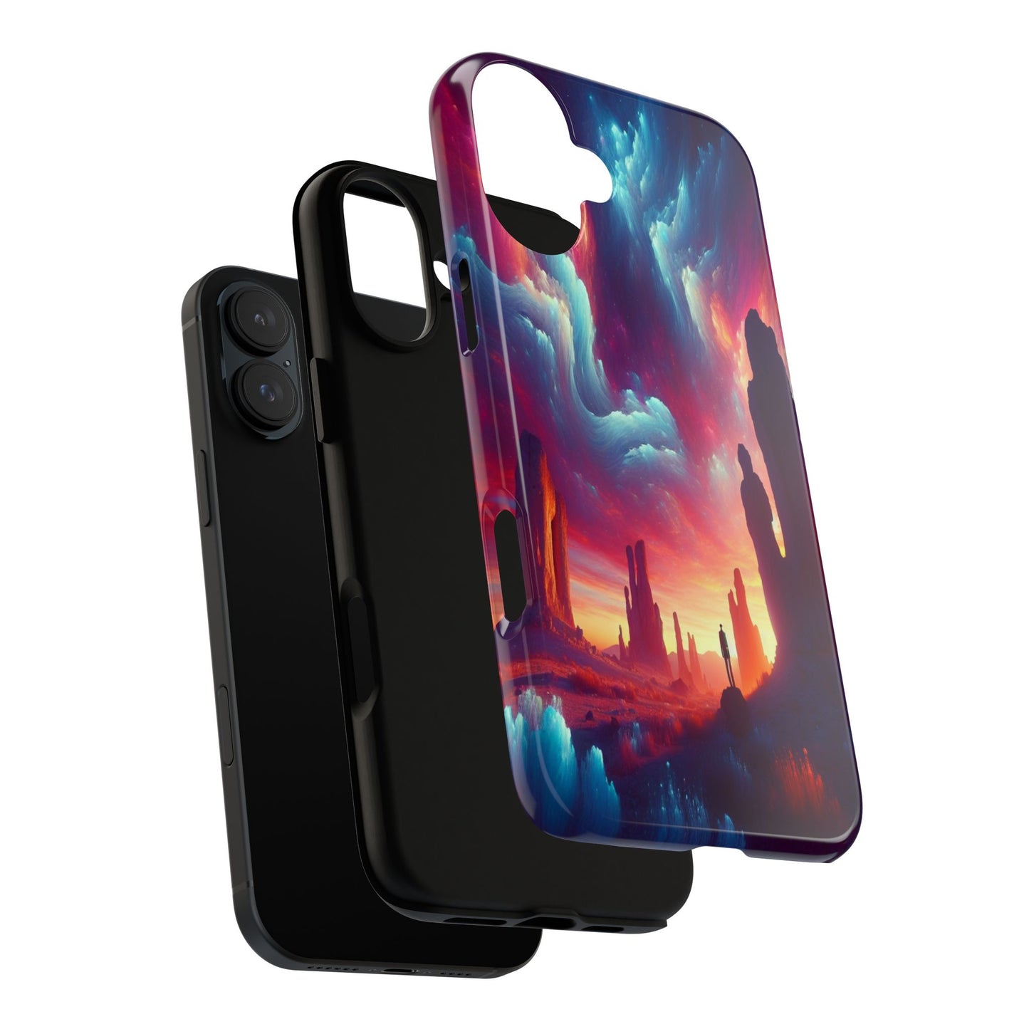 Wanderer in the Painted Sky - Phone Case