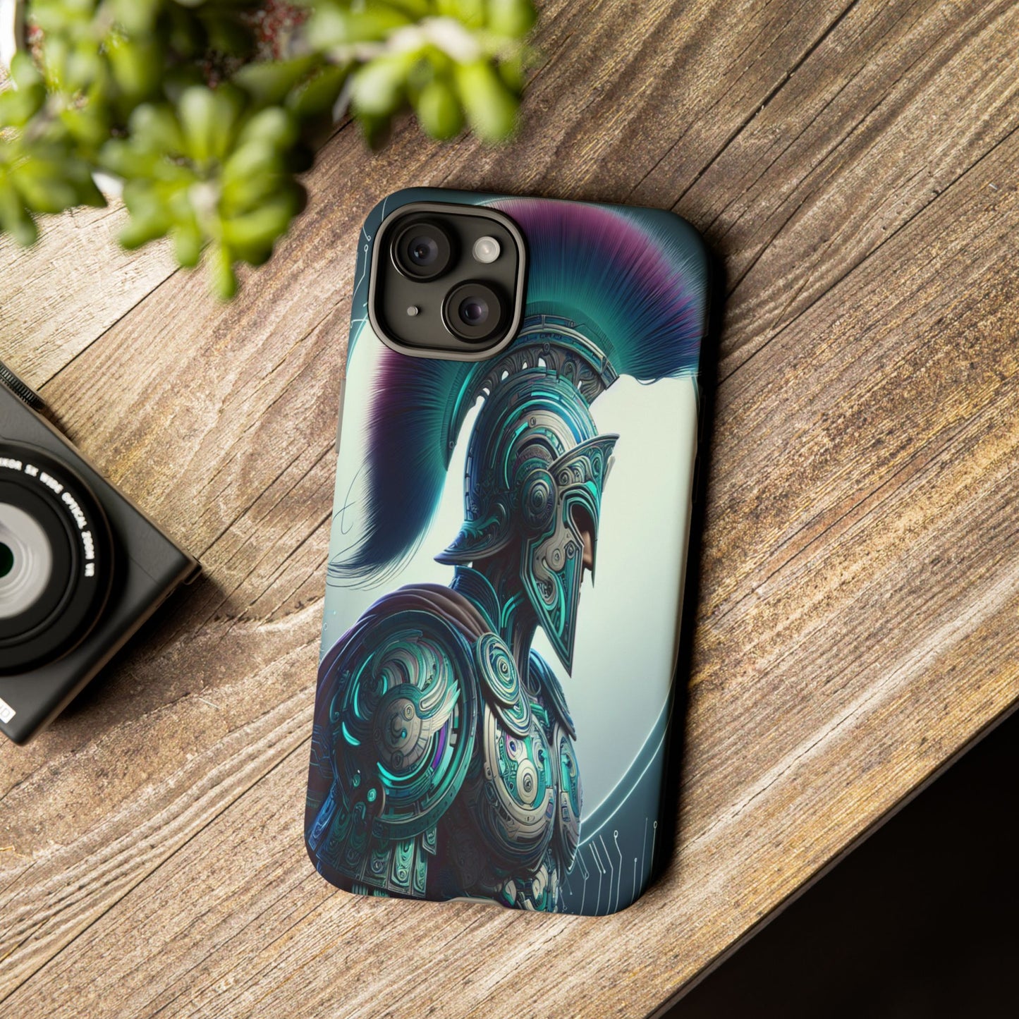 Custom ProtectiveGuardian of the Digital RealmIphone Case Compatible With Iphone 16 15 14 - Phone Cover