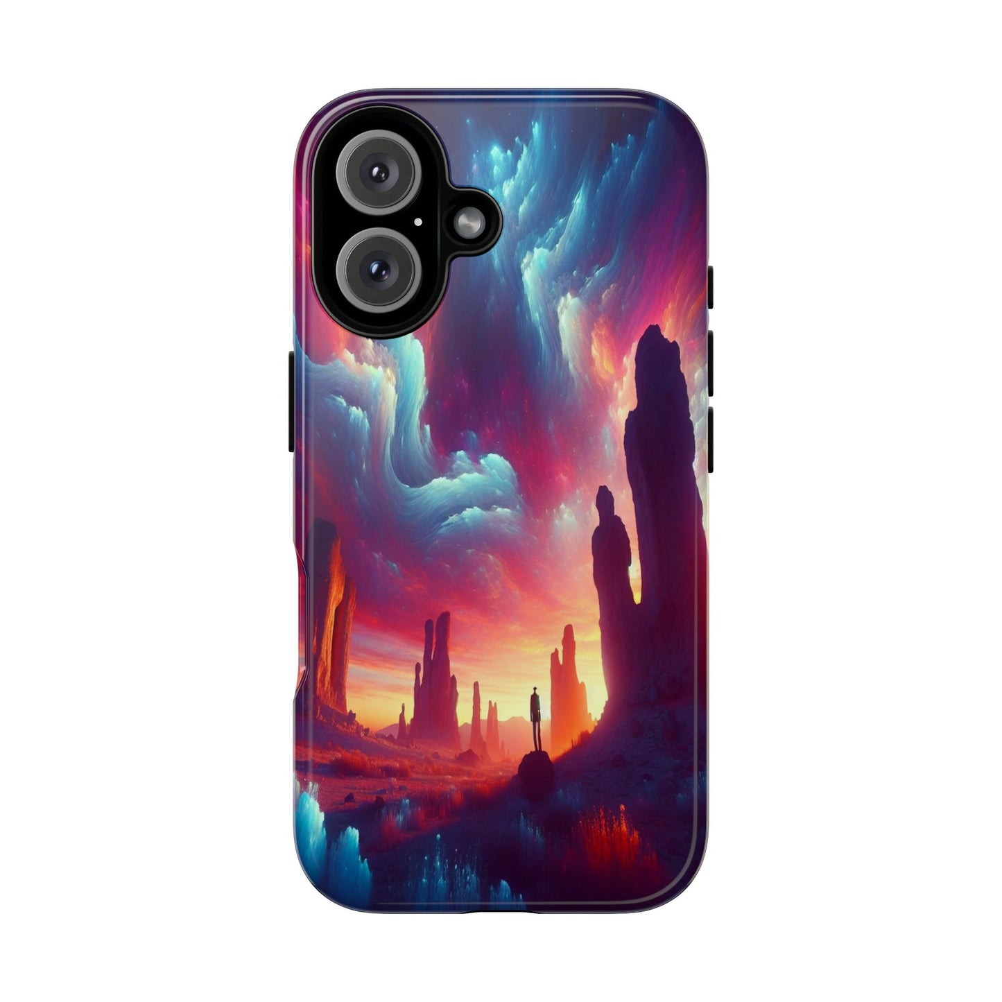 Wanderer in the Painted Sky - Phone Case