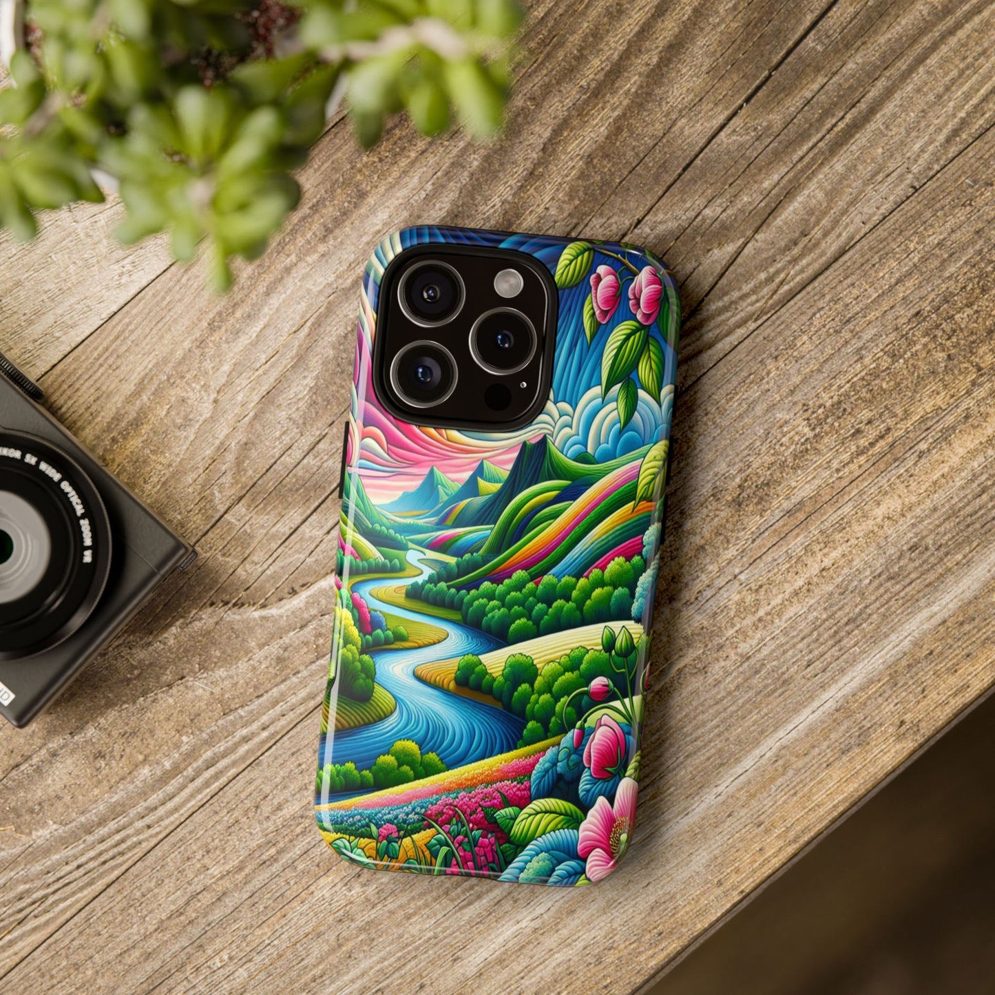 Colorful Landscape Fantasy - Phone Case