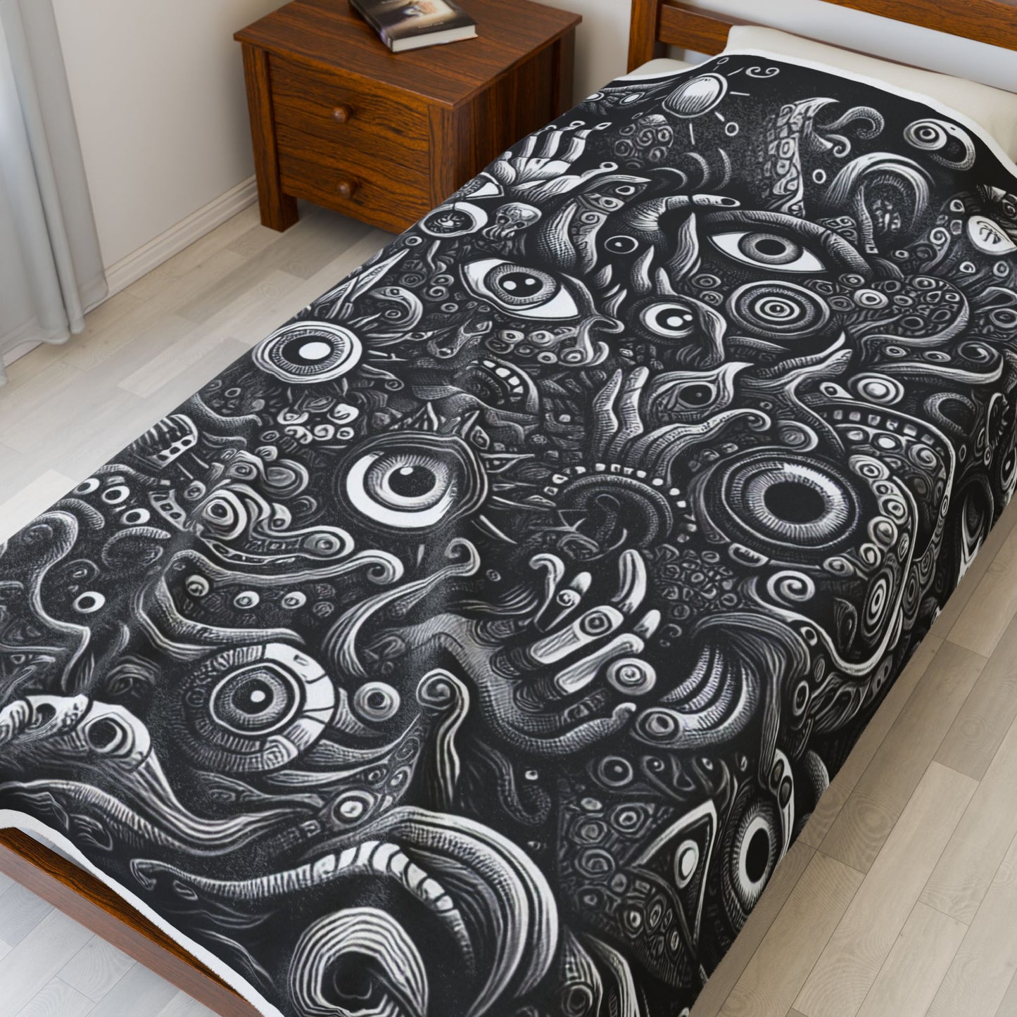 Eccentric Visionary Maze - Plush Blanket