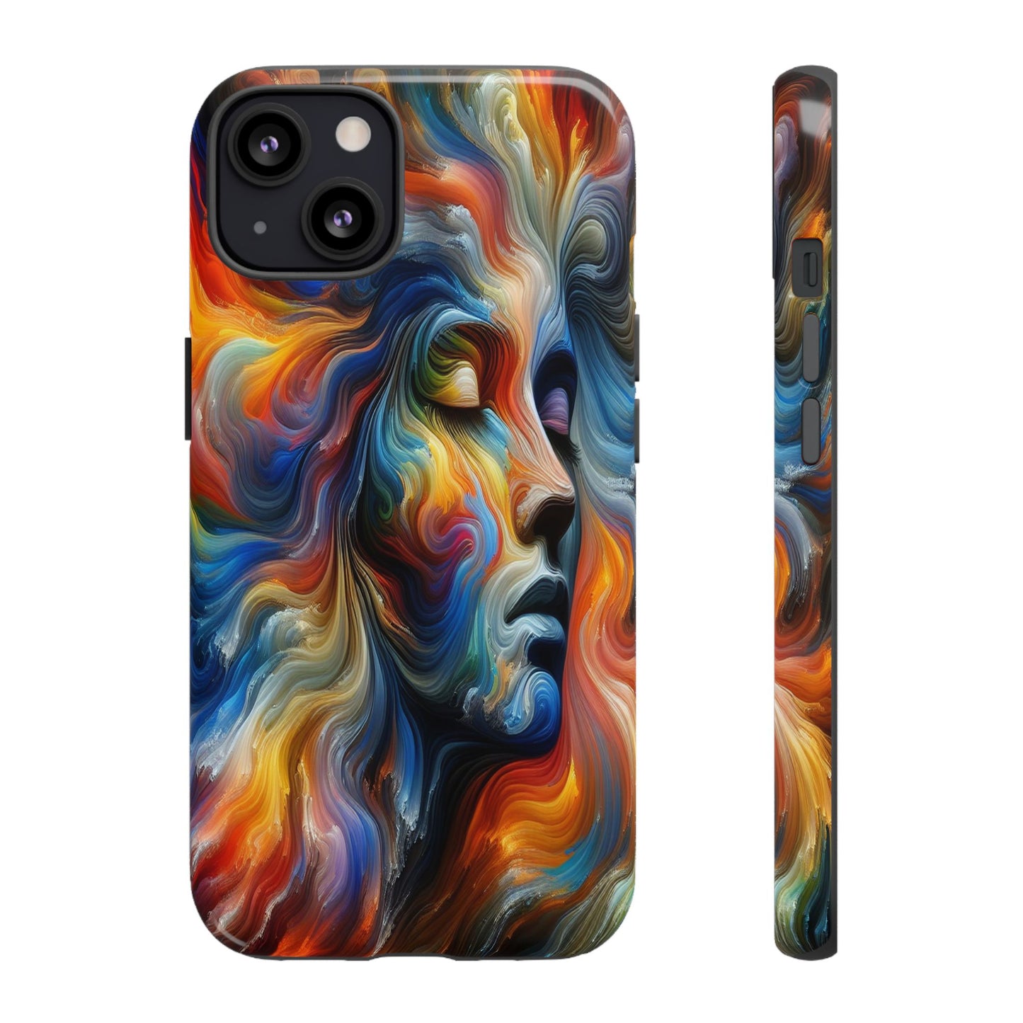 Custom Protective Whirlwind of Colors Iphone Case Compatible With Iphone 16 15 14 - Phone Cover