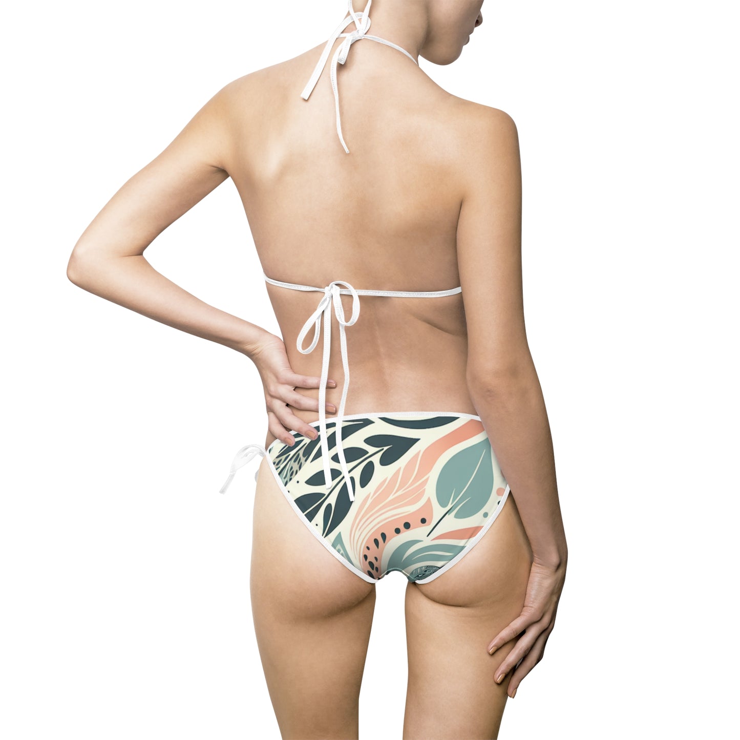 Women's Pastel Wildlife Patterns Bikini Swimsuit