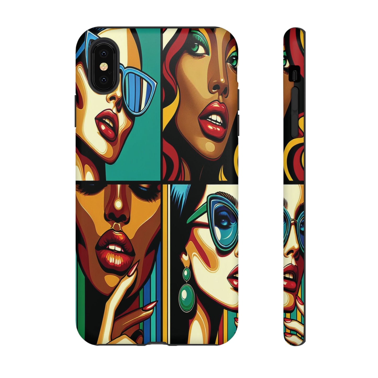 Protective Pop Art Expressions Iphone Case Compatible With Iphone 16 15 14 - Iphone Cover
