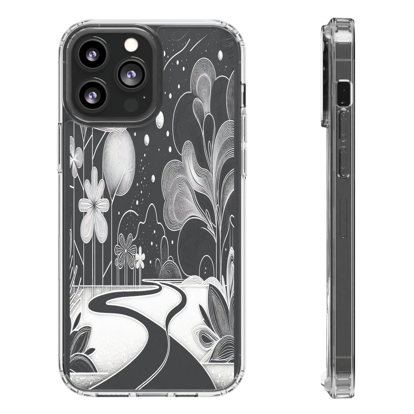Transparent Pathway to Imagination Iphone Case Compatible With Iphone 16 15 14 - Clear Phone Cover
