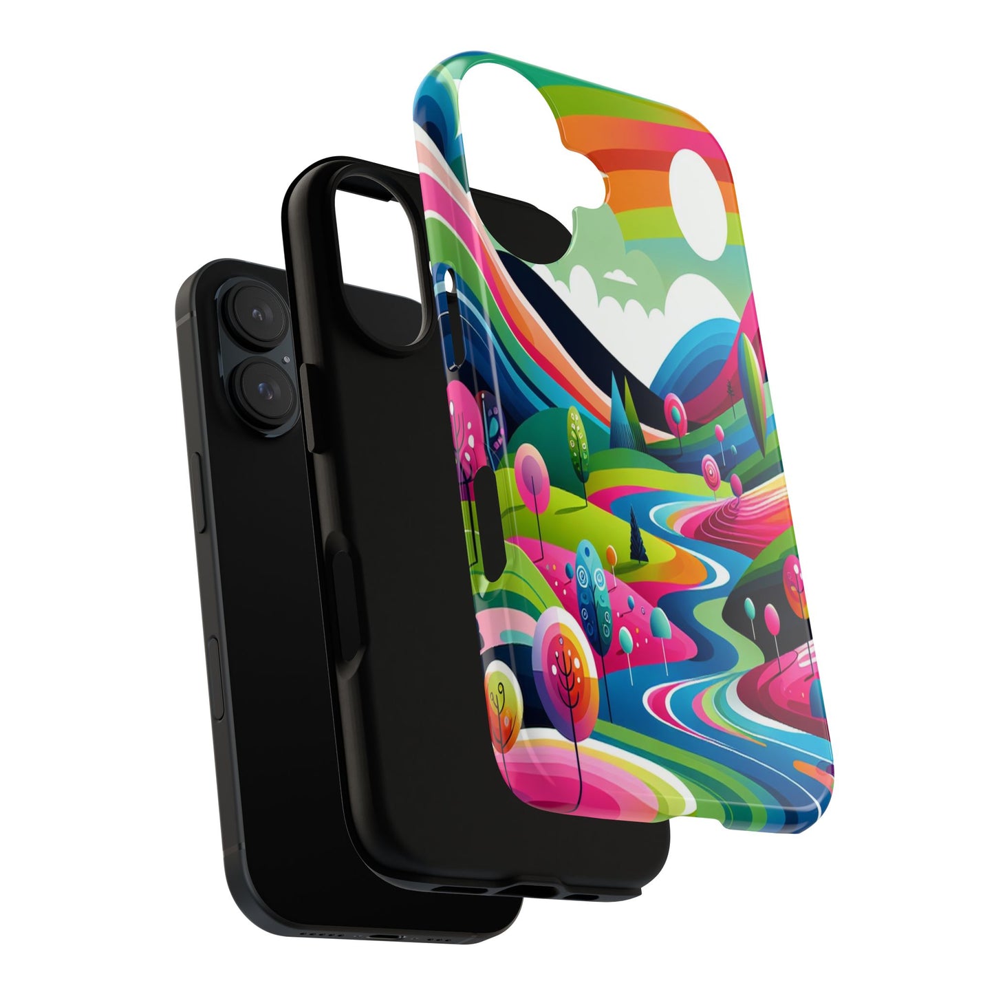 Colorful Landscape Journey - Phone Case
