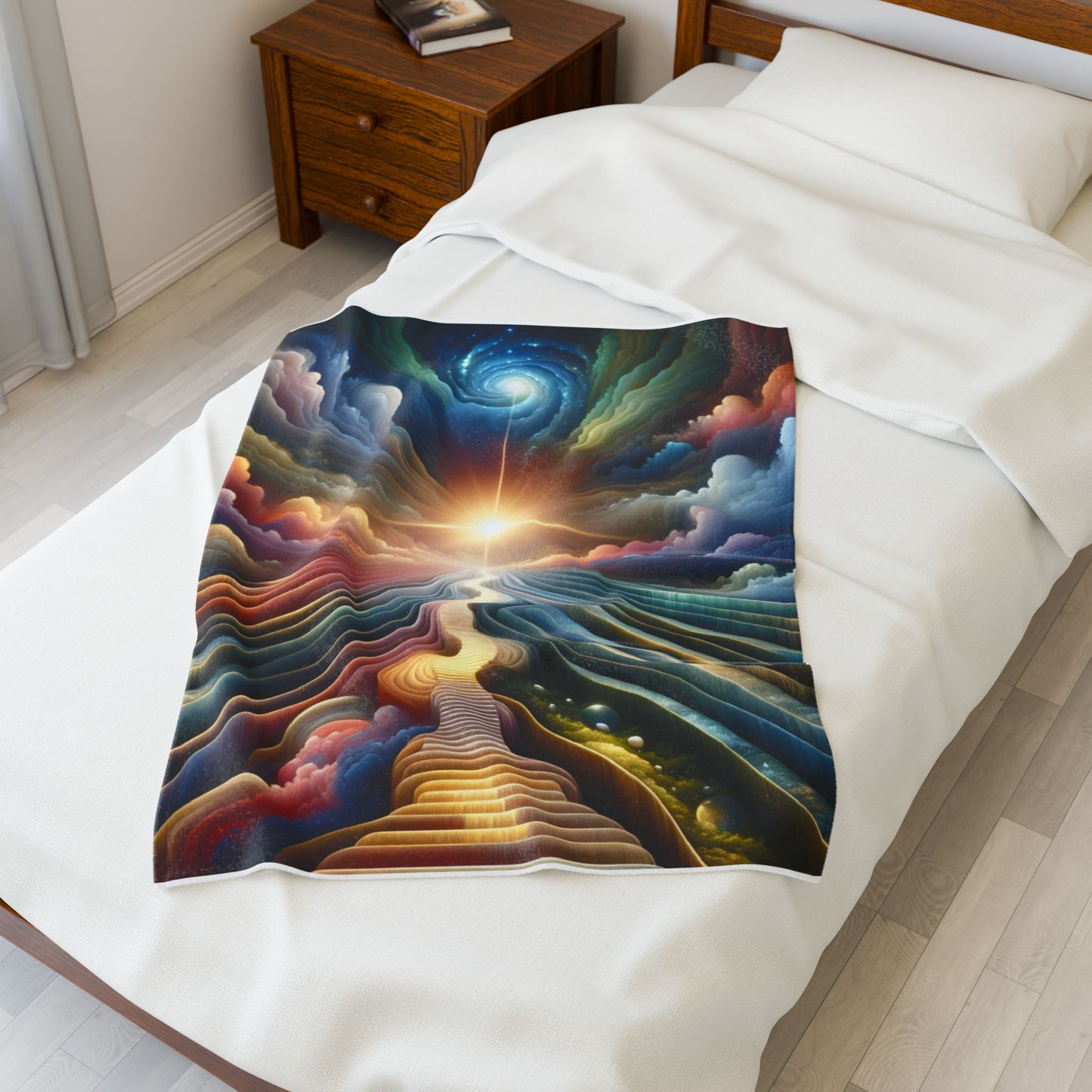 Pathway to Infinity - Plush Blanket