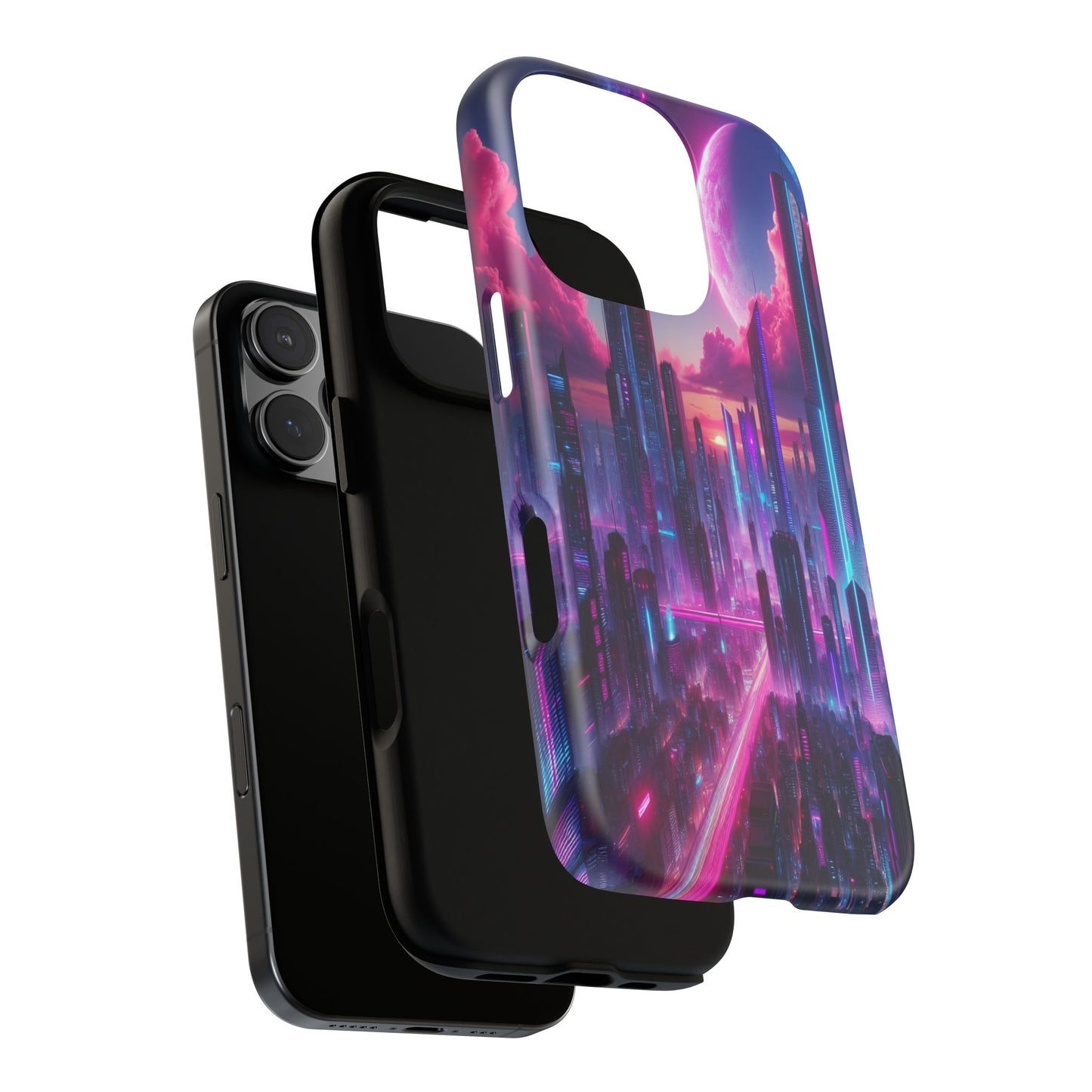 Futuristic Skyline Fantasy - Phone Case